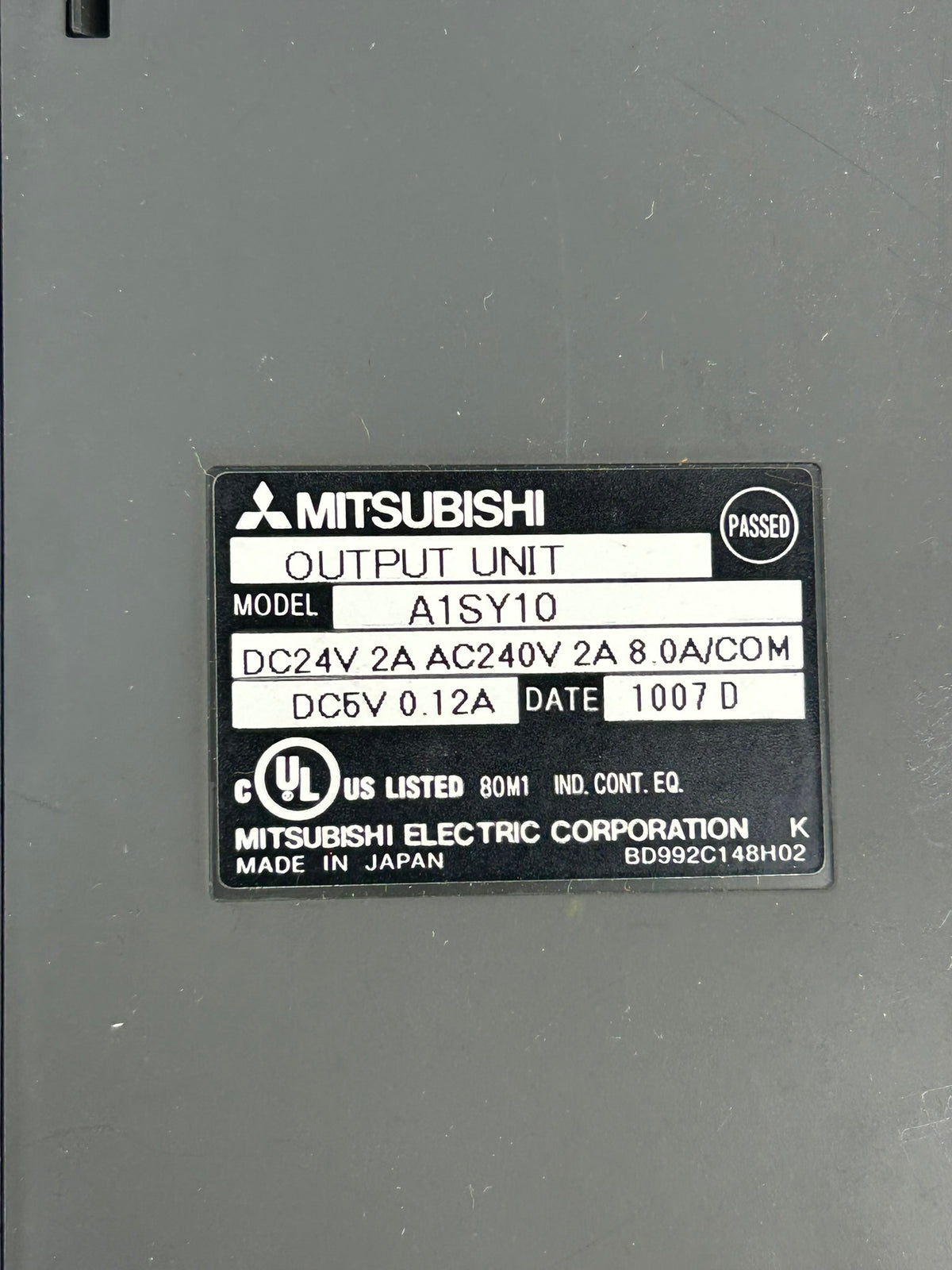 Mitsubishi A1SY10 Output Unit PLC Module 24VDC 240VAC 2A 8.0A/COM