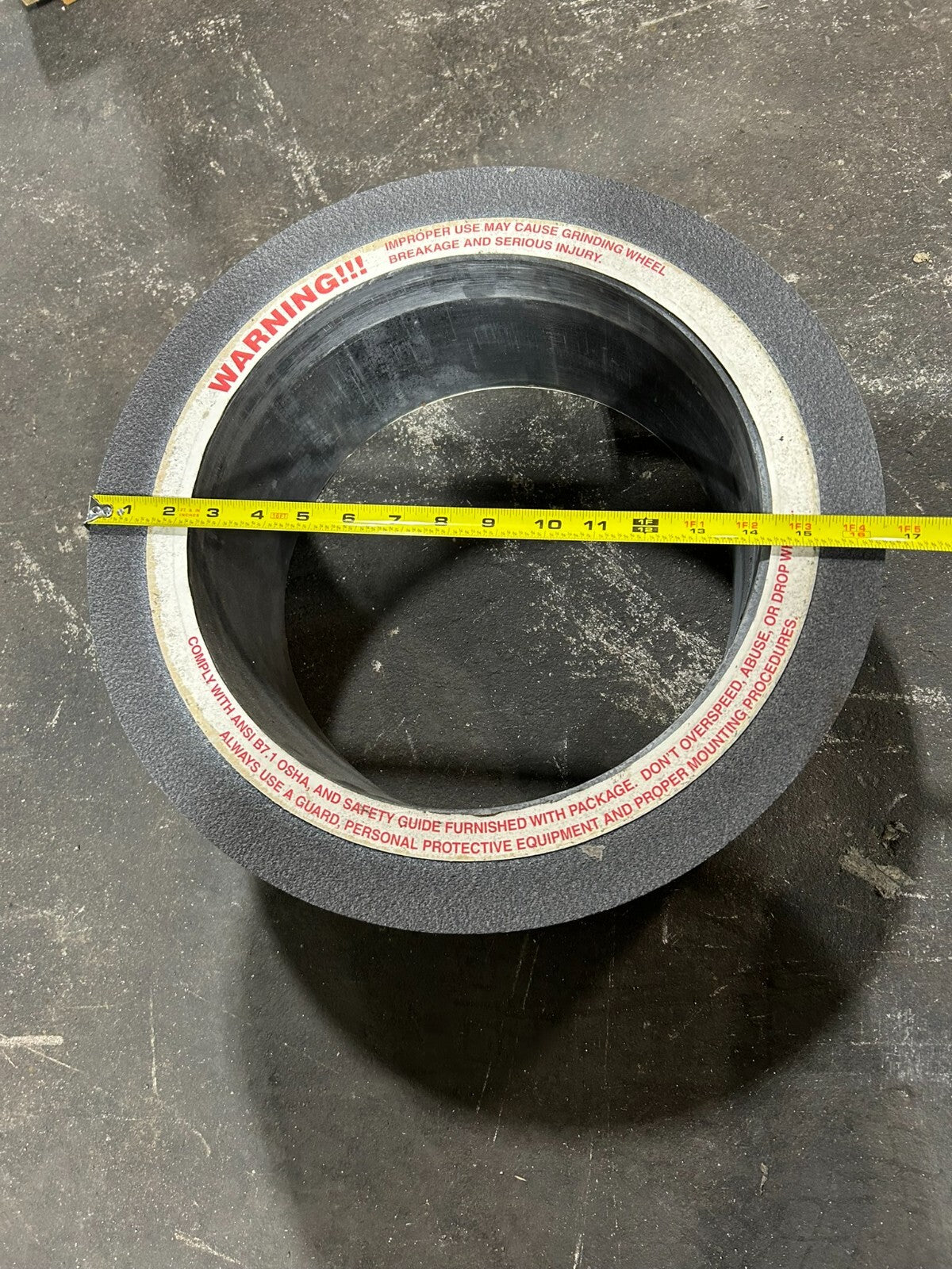 Radiac Abrasive Grinding Wheel 16.5" x 6" x 12"