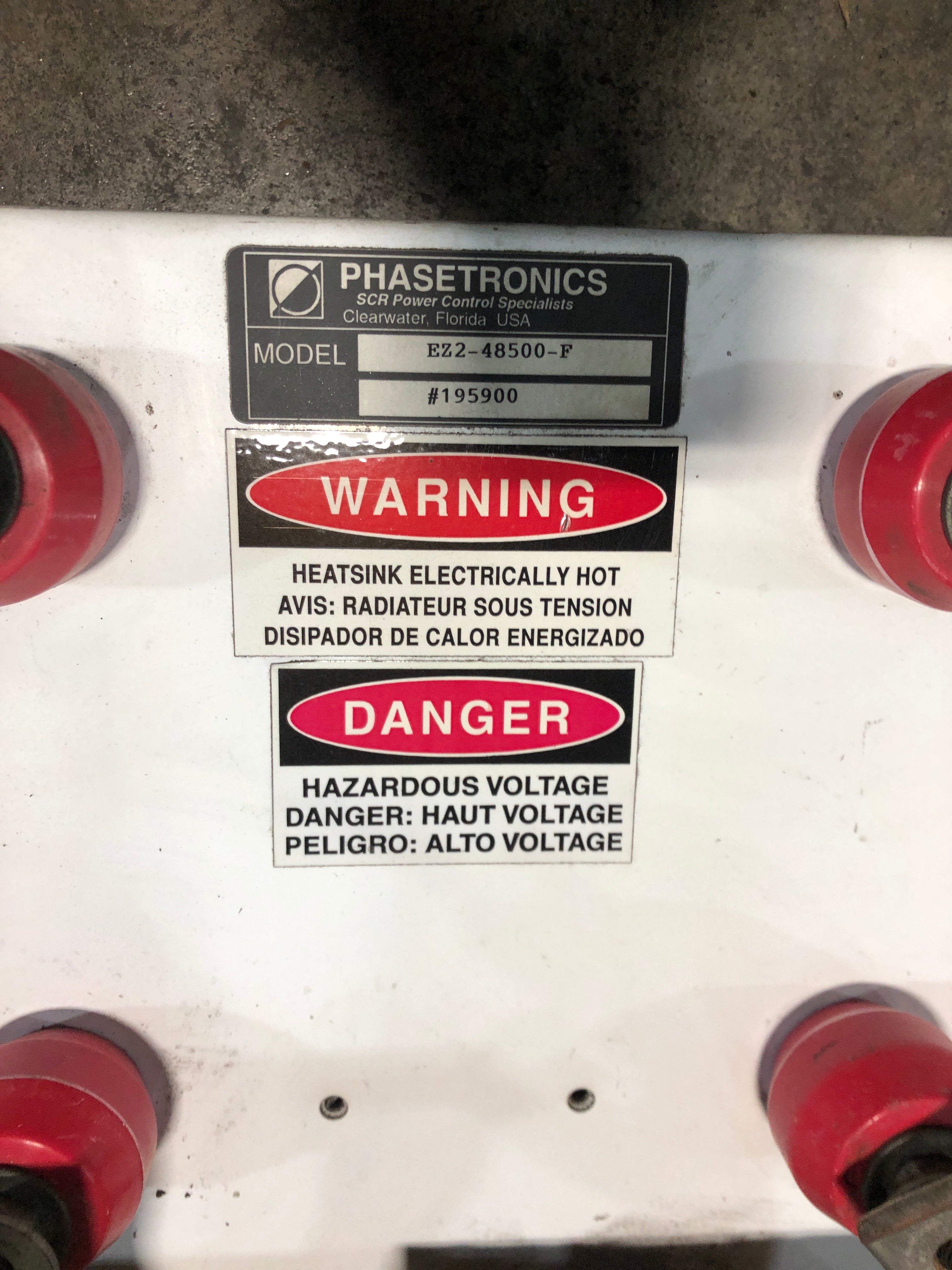 Phasetronics EZ2-48500-F Three Phase SCR Power Control