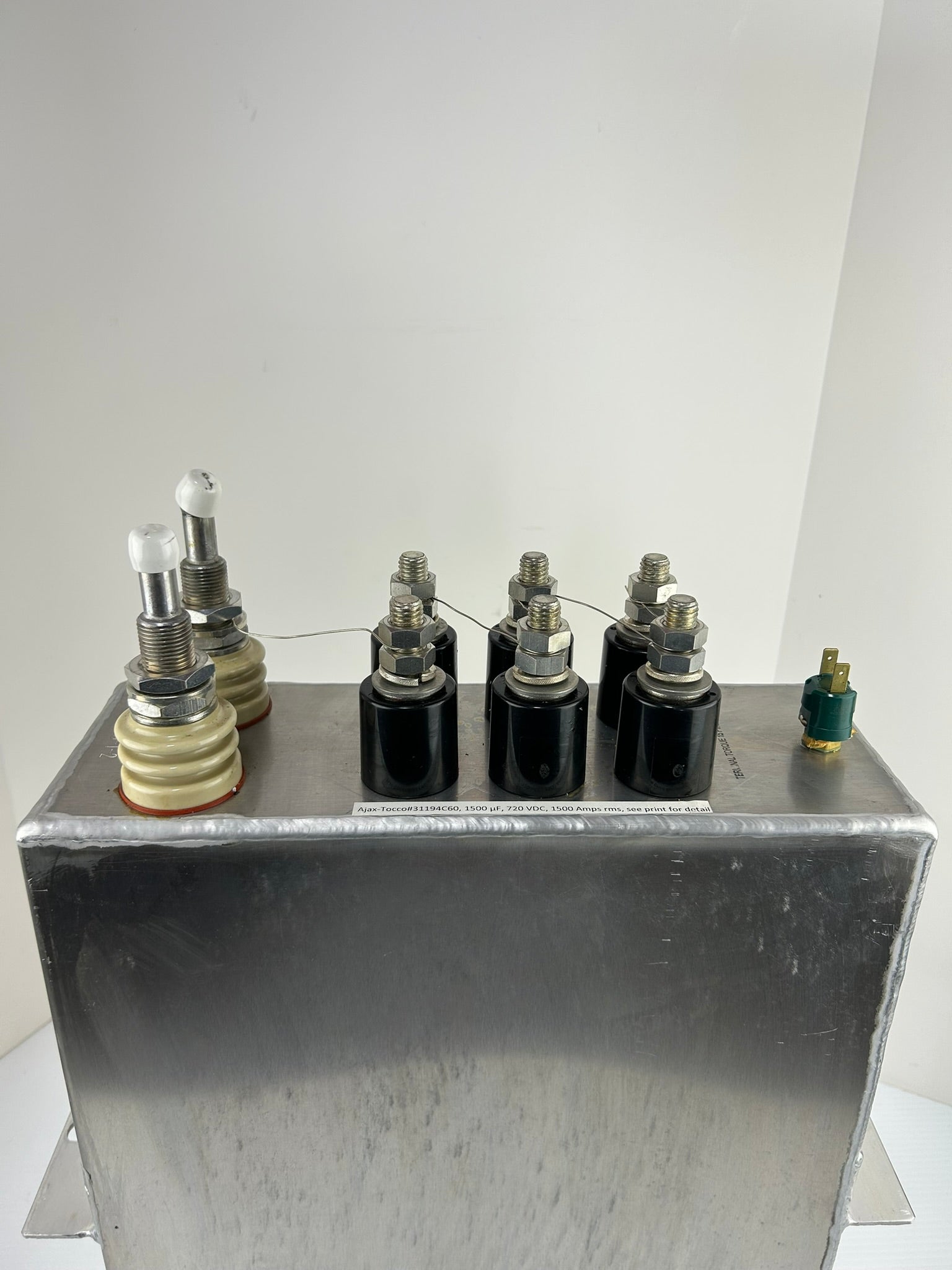Ajax TOCCO 31194C60 1500uF 720VDC High Energy Capacitor Assembly