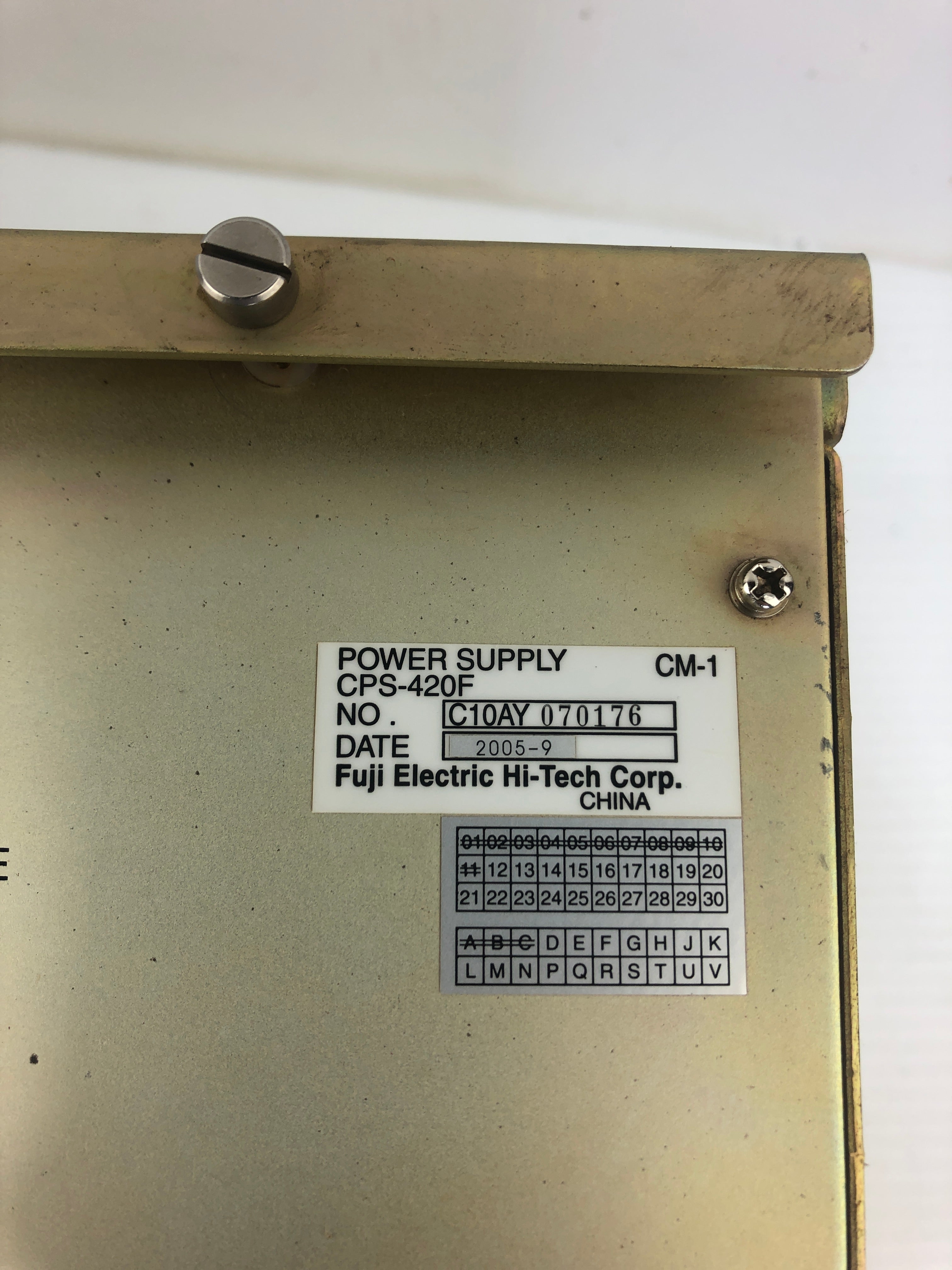 Fuji Electric CPS-420F / Yaskawa Power Supply JZNC-NRK01-1 Rack