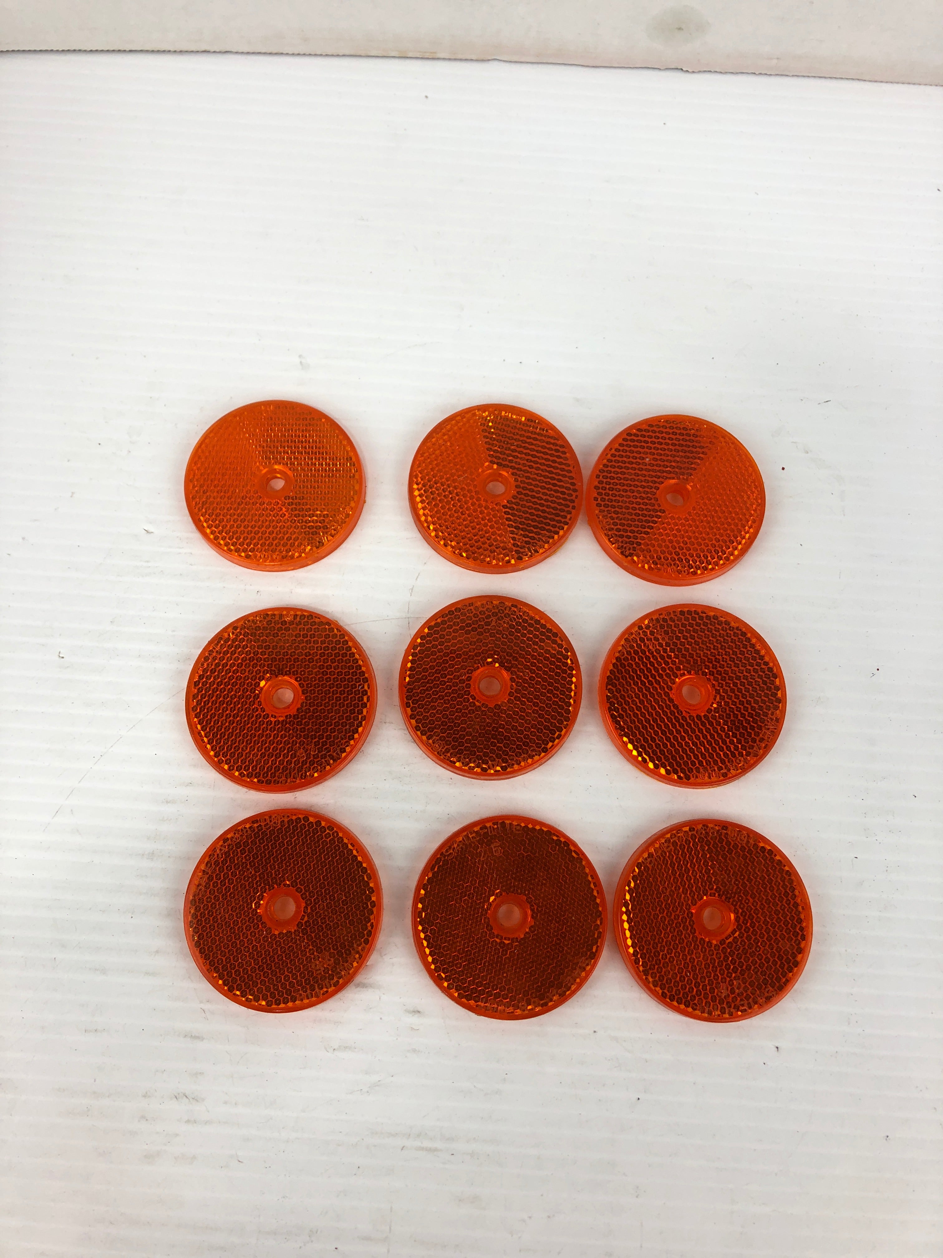 Sate-Lite SAE-A-88-DOT Orange Reflector 2-3/4" Round - Lot of 9