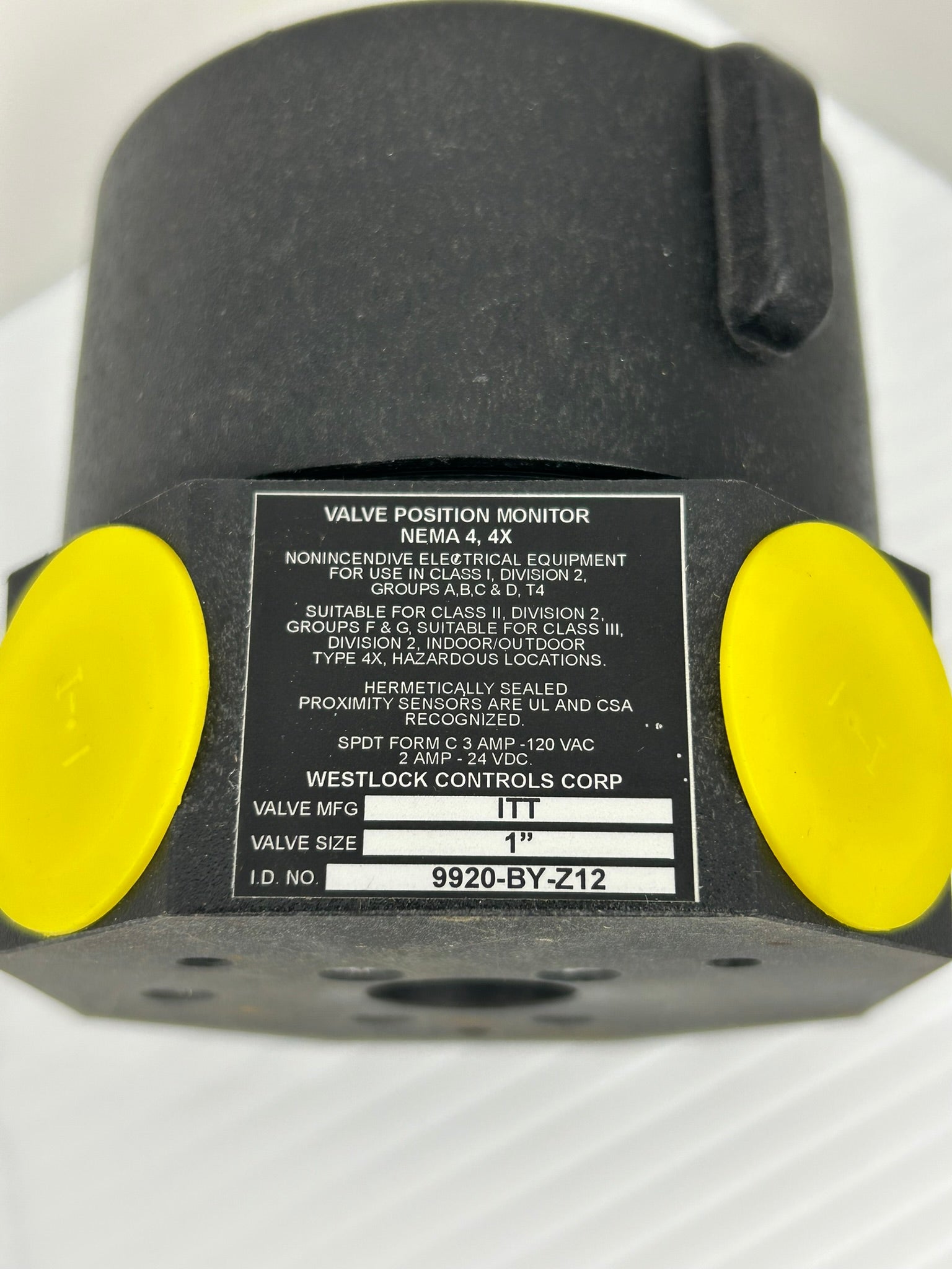 Westlock 9920-BY-Z12 Valve Position Monitor WD-10581 Size A Rev E 1"
