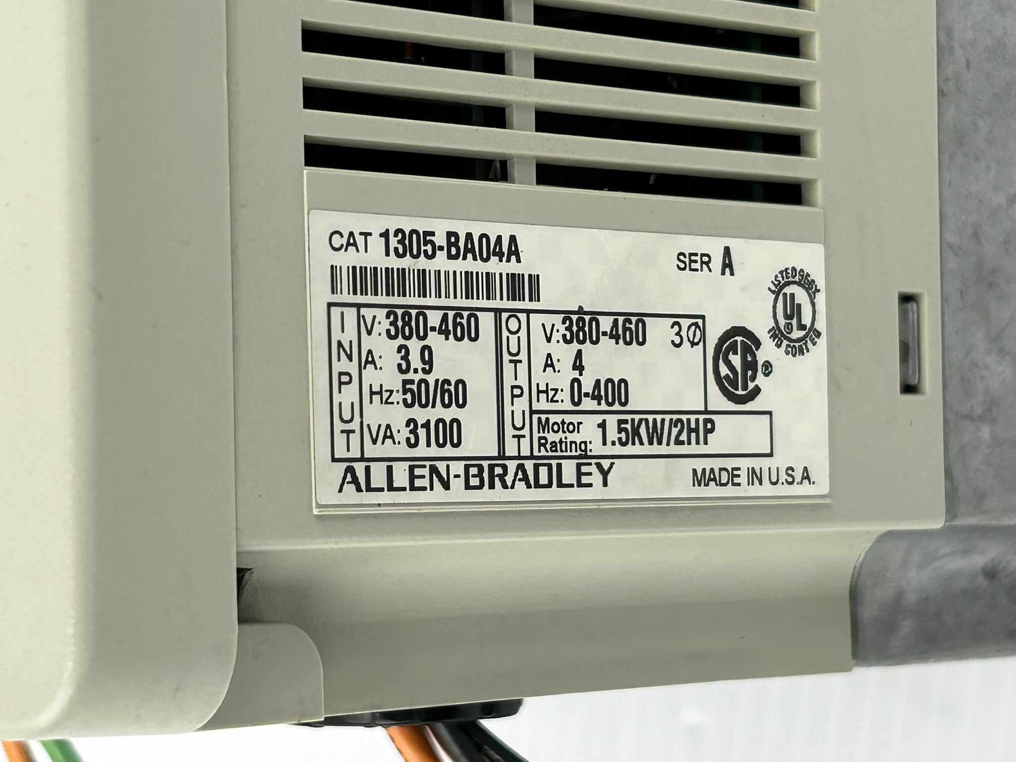 Allen Bradley 1305-BA04A Variable Frequency Drive Series A