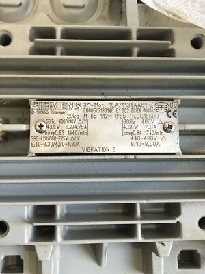 Siemens 1LA71134AA61-Z Motor with Attachment