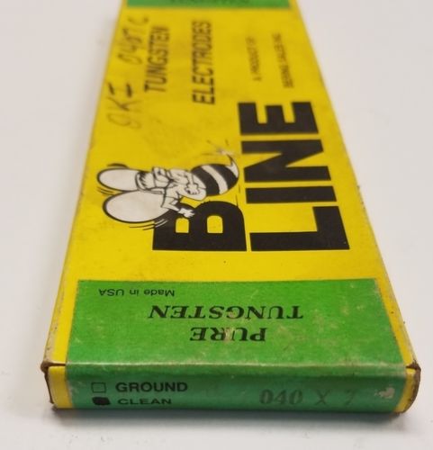 B Line Tungsten Electrodes .040 Diameter - 10 Pieces