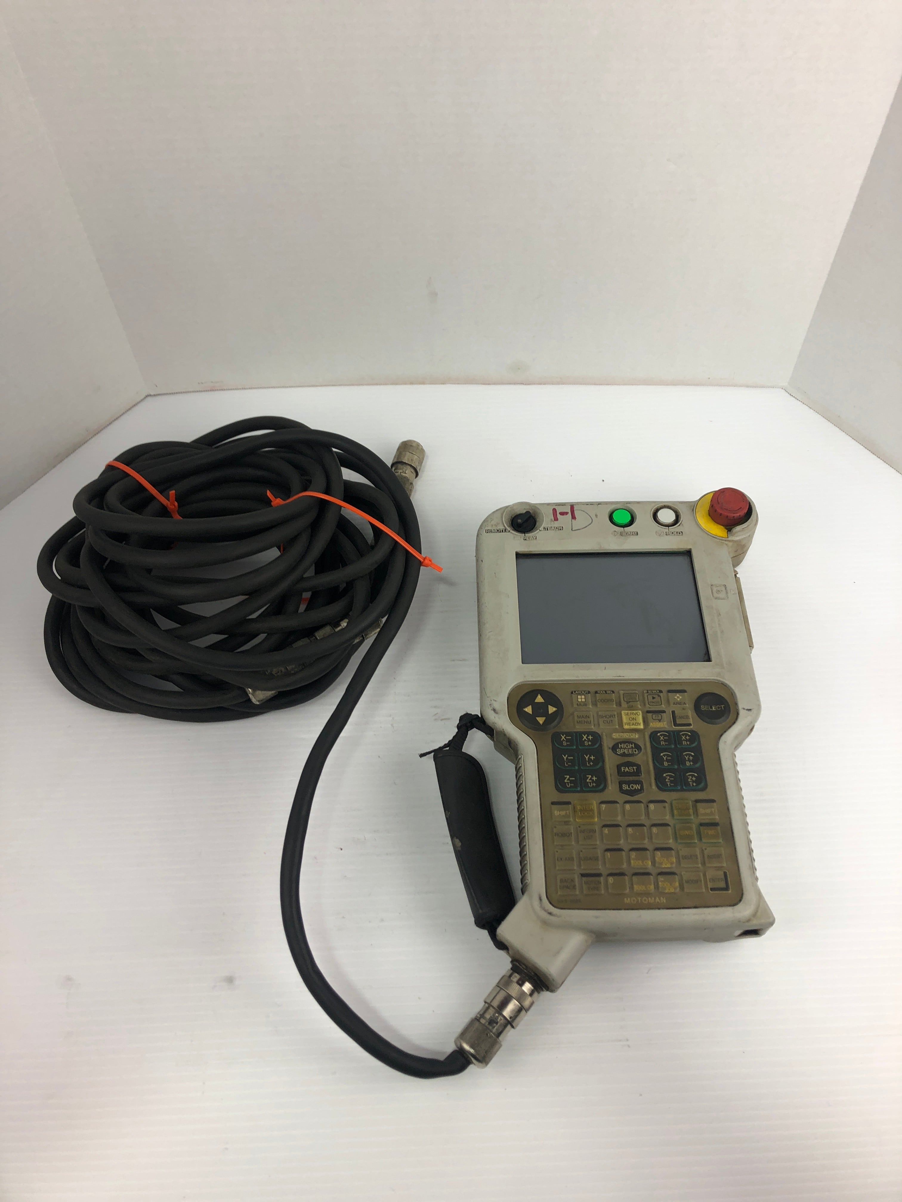 Yaskawa JZRCR-NPP01-1 Teach Pendant A027339 with Cable