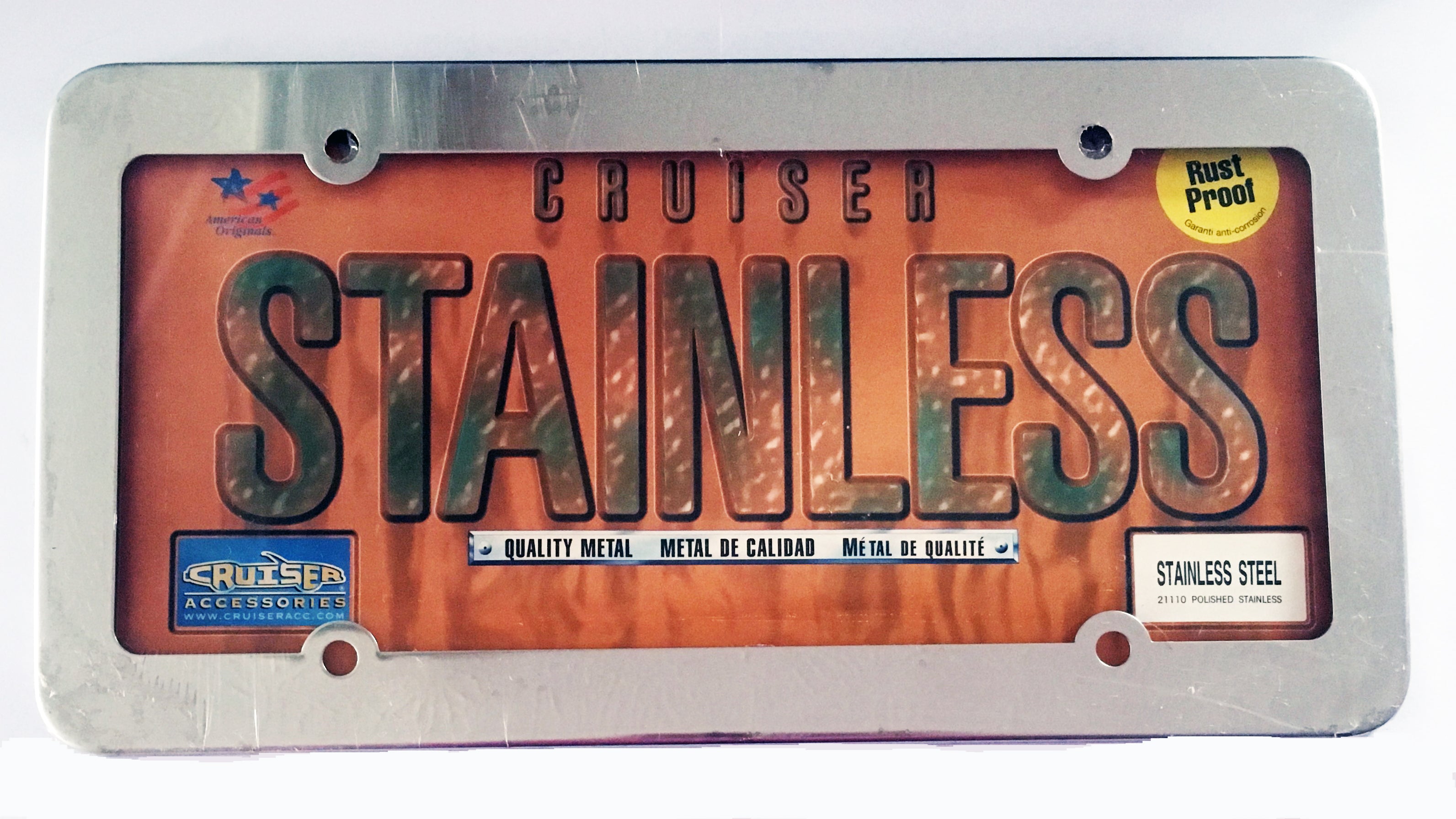 Cruiser License Plate Stainless Steel 21110