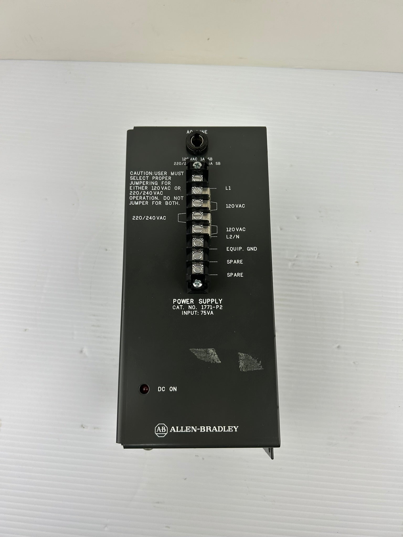 Allen Bradley 1771-P2 Power Supply Series B Input 75VA