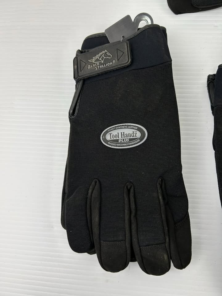 Black Stallion 99PLUS-BLK Mechanic's Gloves Tool Handz 3X-Large - Lot of 4 pairs
