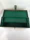 Vintage Metal Tool Box with Tray Orange Green 19" x 7'' x 8'' H