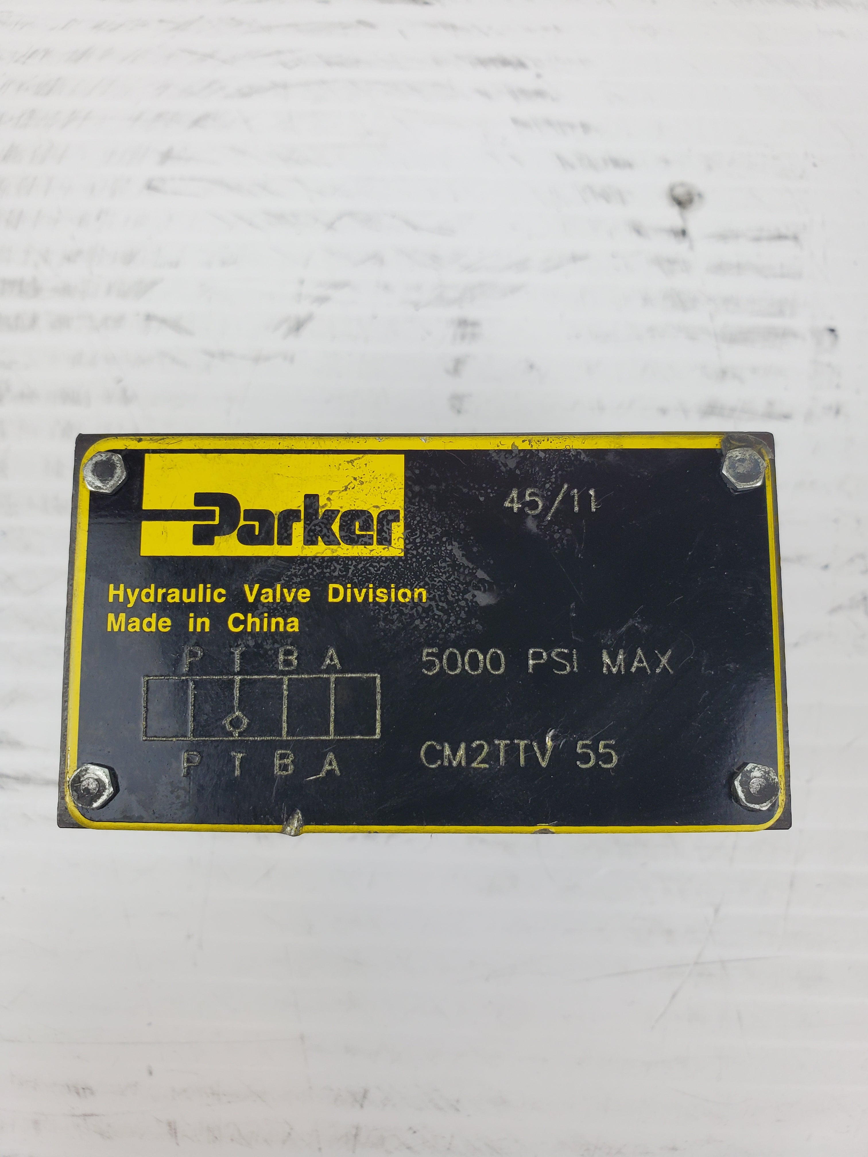 Parker CM2TTV55 Check Valve 5000 PSI Max