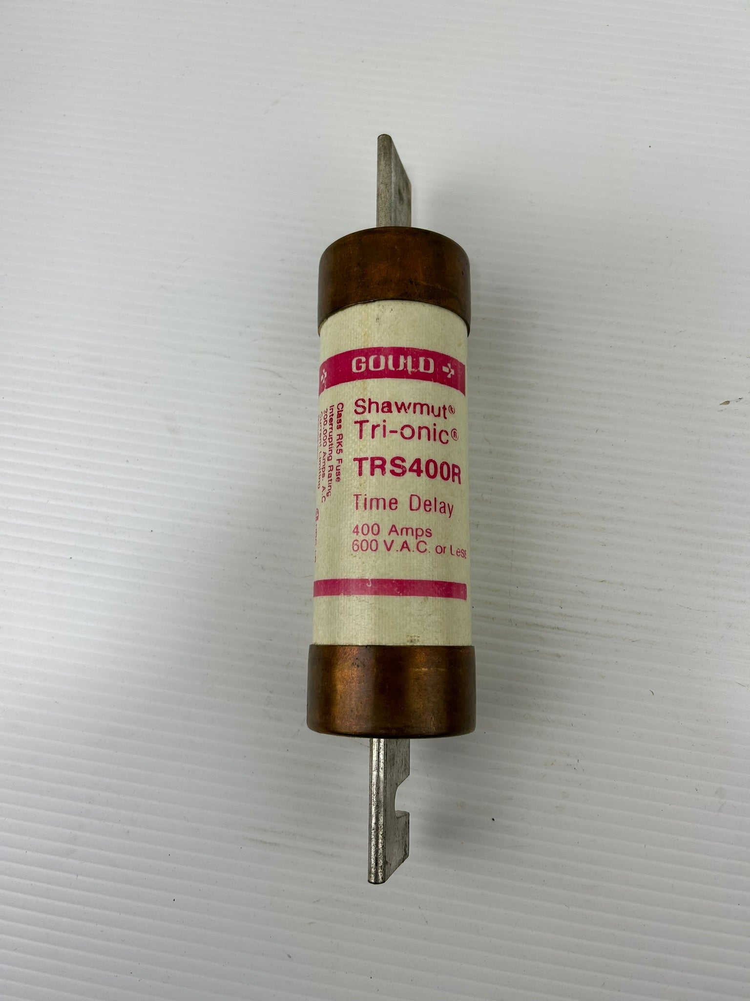 Gould Shawmut TRS400R Tri-Onic 400A 600VAC Class RK5 Time Delay Fuse
