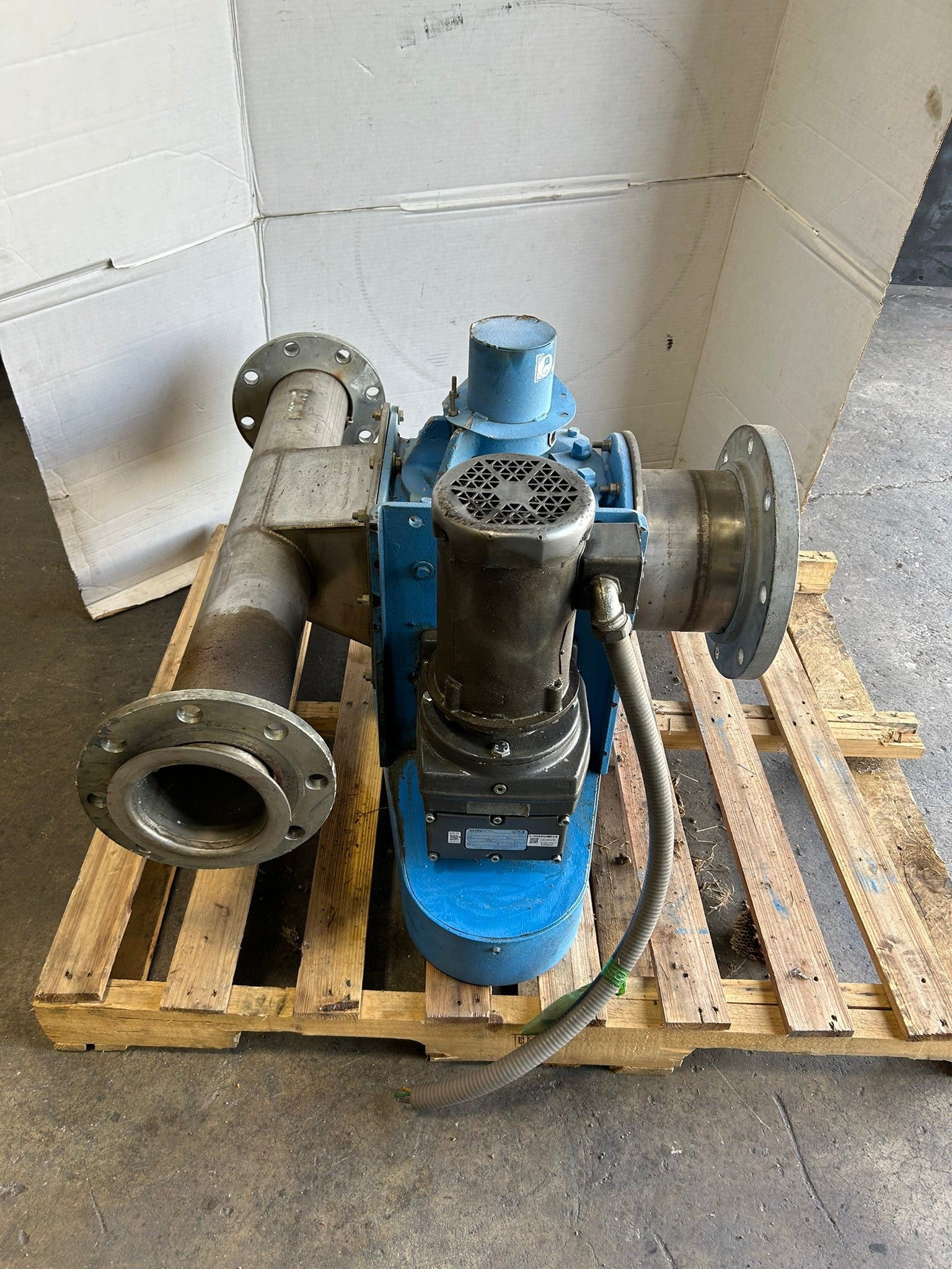 Andritz Sprout 10X8 STD Blower Rotary Airlock Valve w/ Gearbox & Motor 07-00060