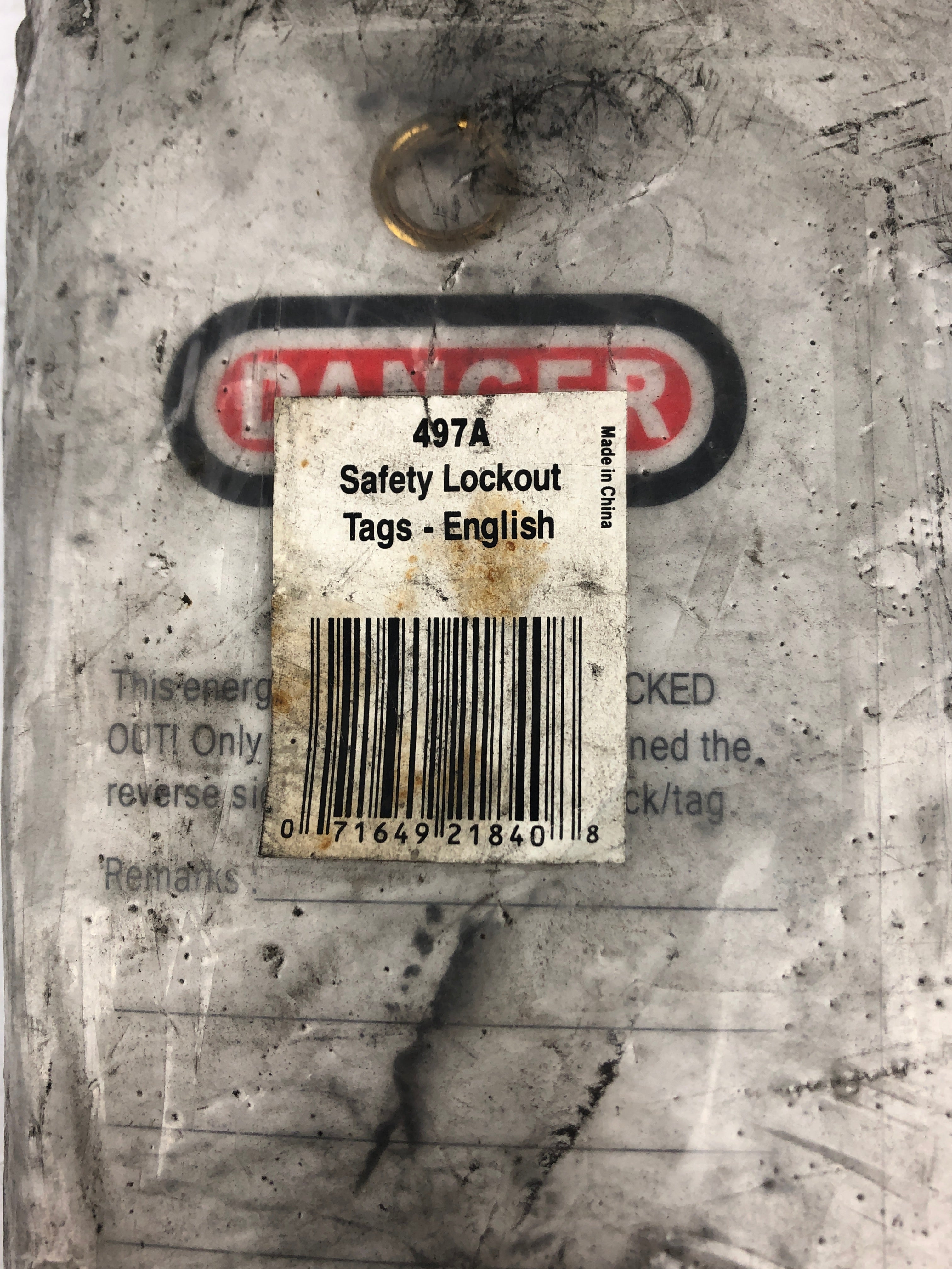 Master Lock 497A Safety Lockout Tag - Lot of 11