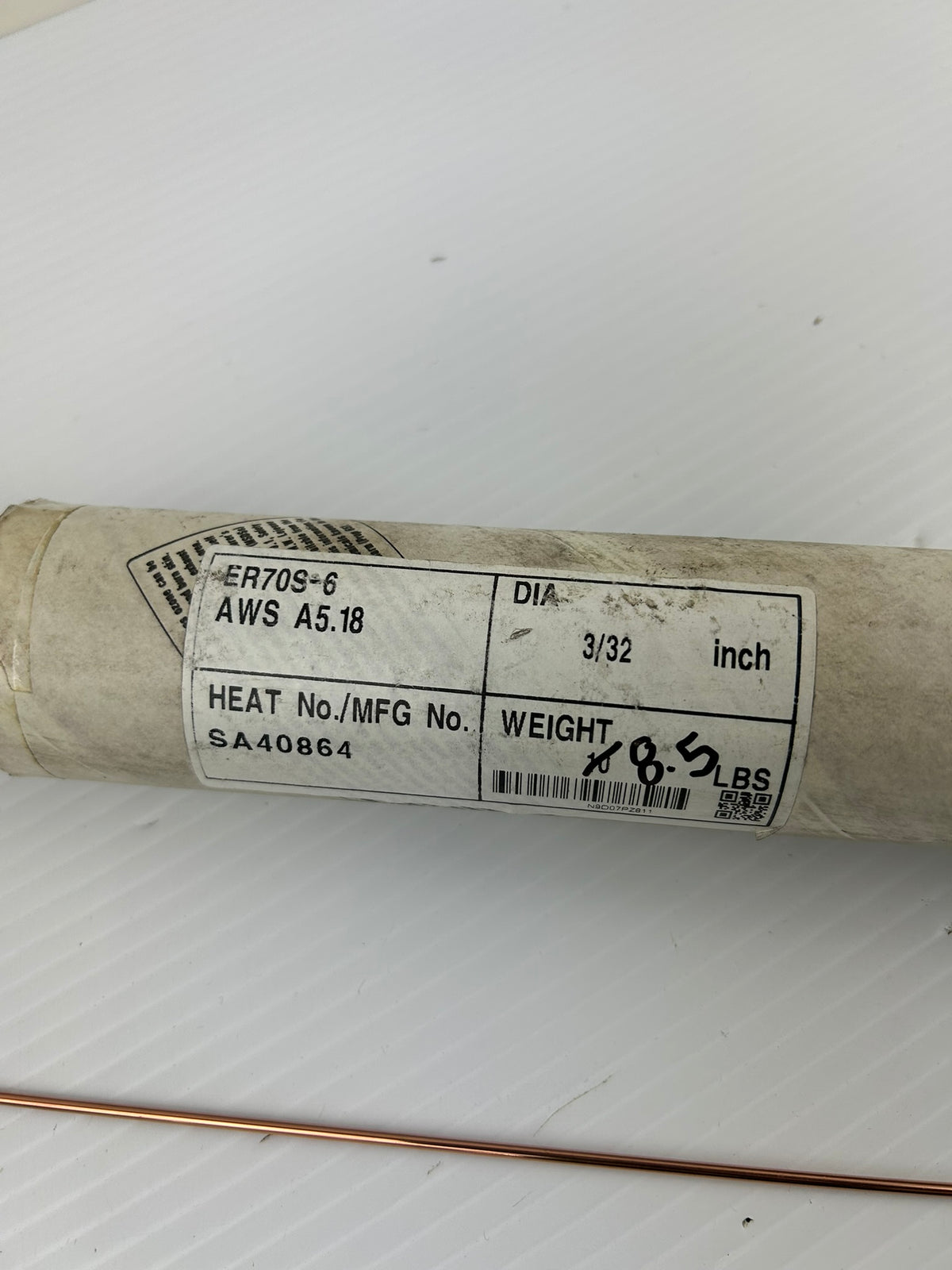 WA Alloy CO. ER70S-6 3/32" x 36" MIG Welding Wire Rods 8.5 Lbs.