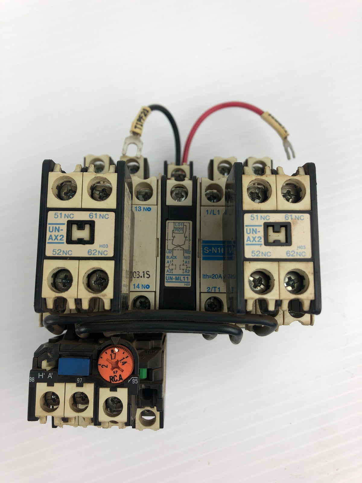 Mitsubishi S-N10 Magnetic Contactor Assembly TH-N12KP Relay UN-AX2 Contact Block