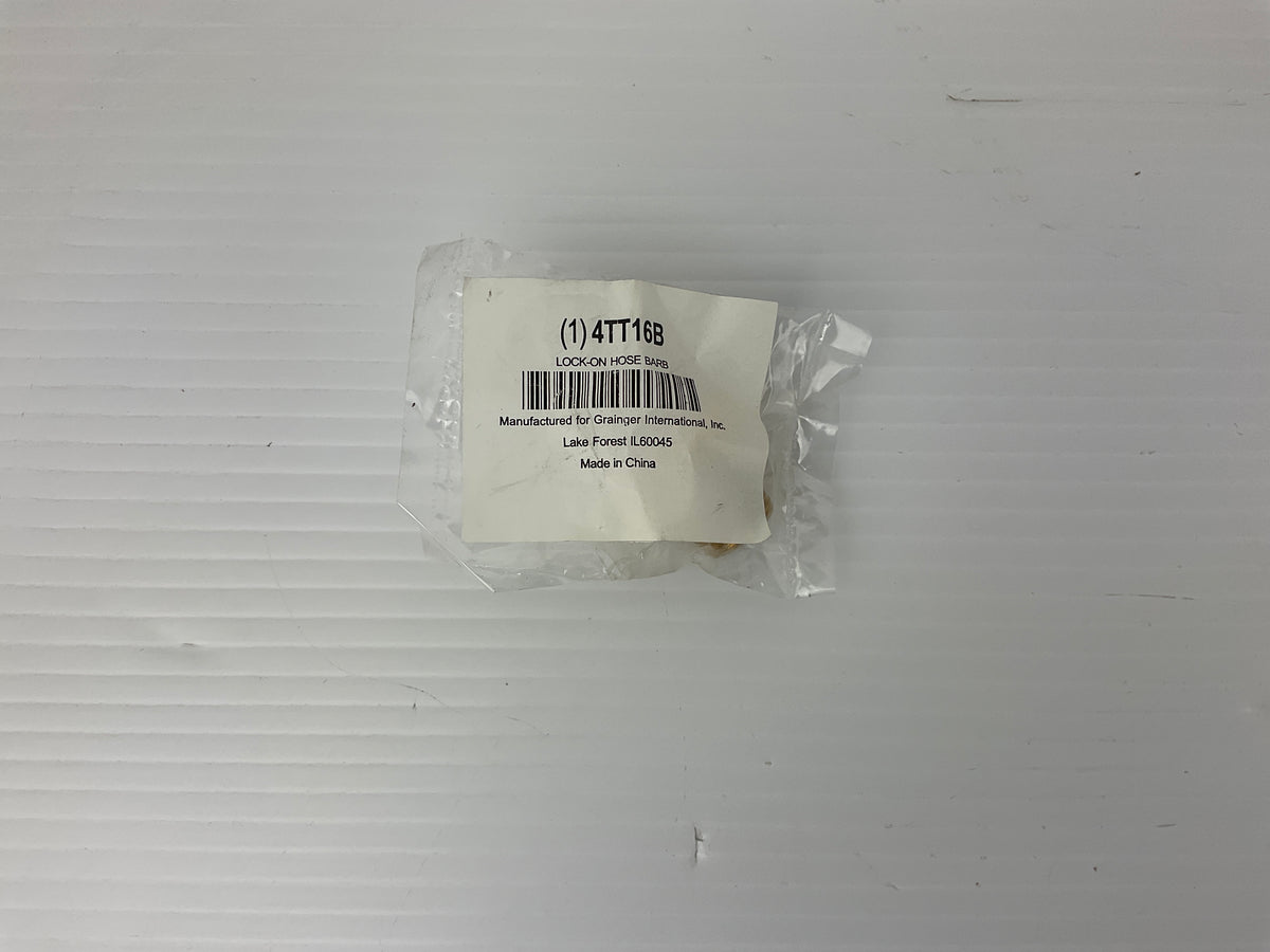 Lock-On Hose Barb 4TT16B Lot of 10