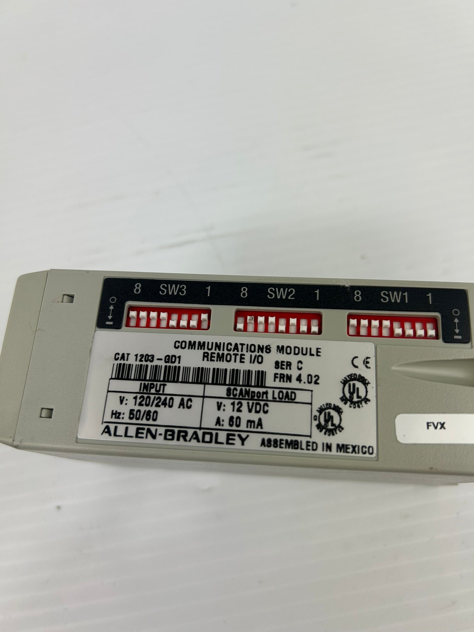 Allen-Bradley 1203-GD1 Remote I/O Communications Module Ser C 4.02FRN