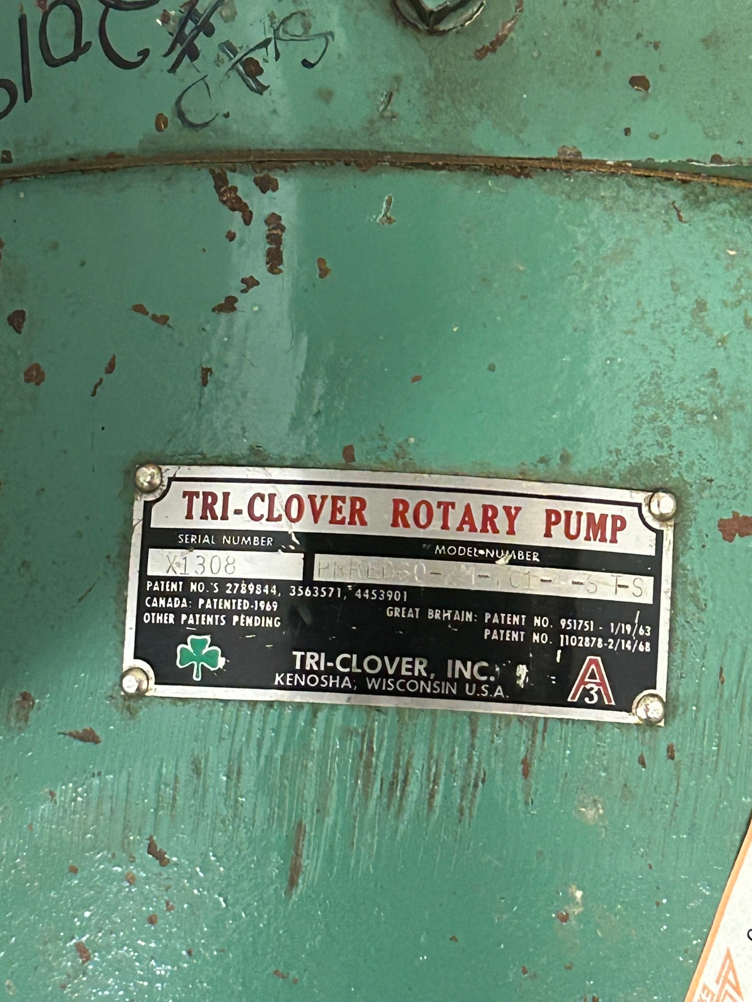 Tri-Clover PRRED60-2M-TC1-4-ST-S Rotary Pump