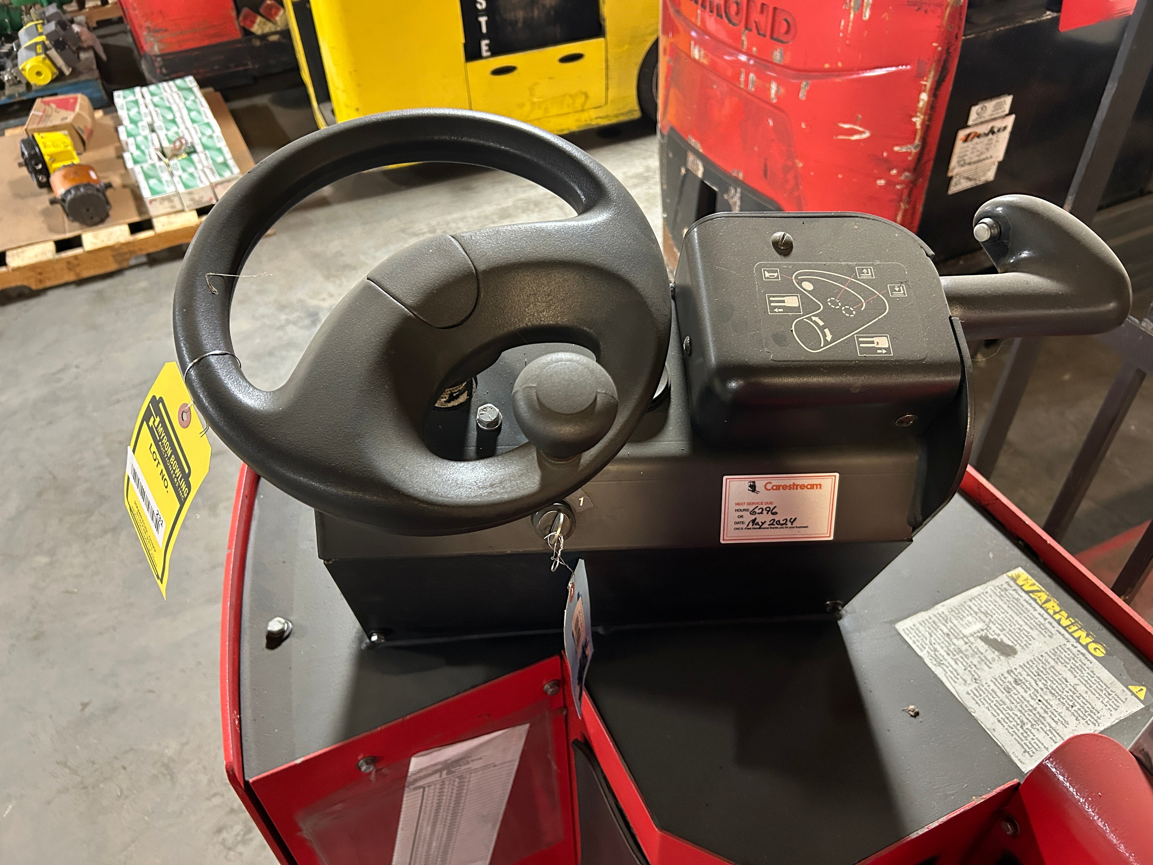 Raymond 19-F80L Electric Pallet Jack Stand-Up Rider Long Forks 8000 Lb. 24V