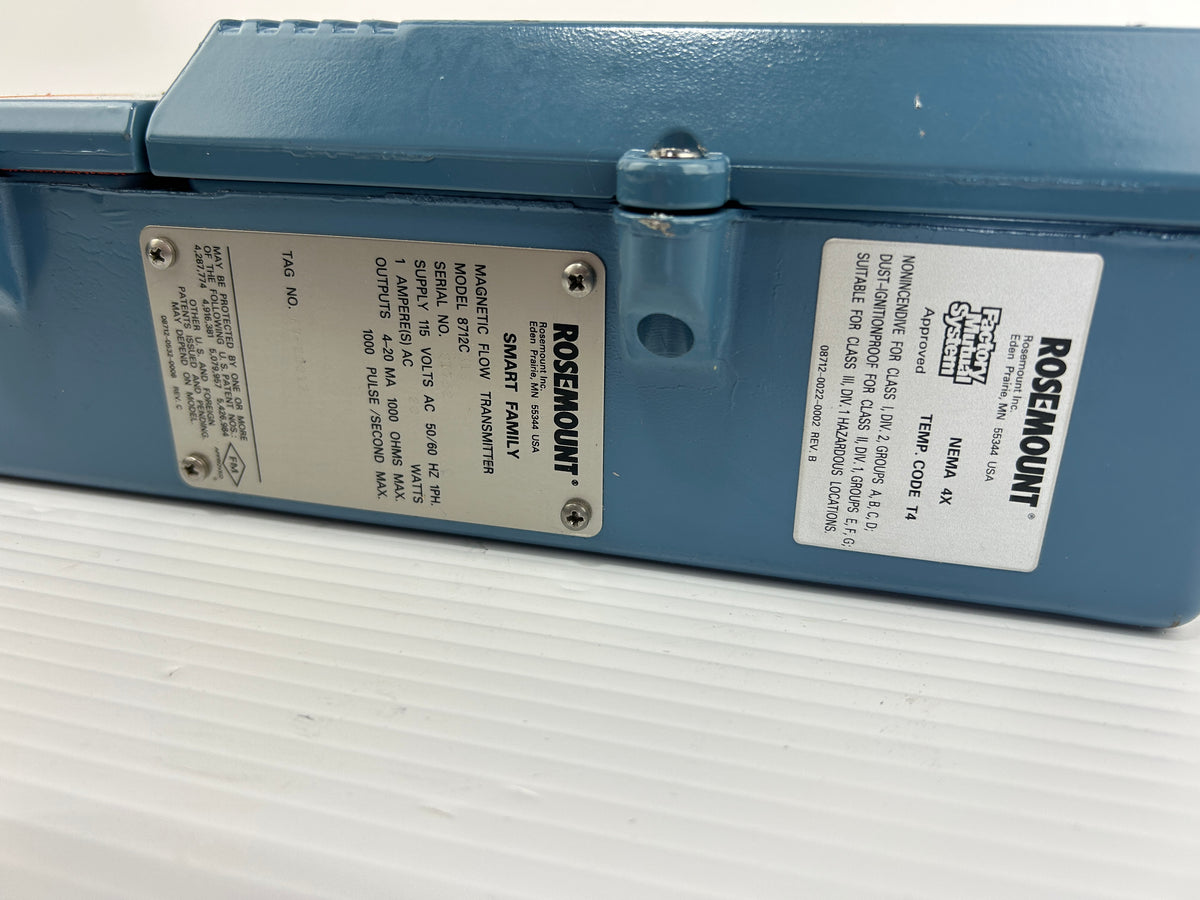 Rosemount 8712CR12 Magnetic Flow Transmitter Smart Family 8712-CR12