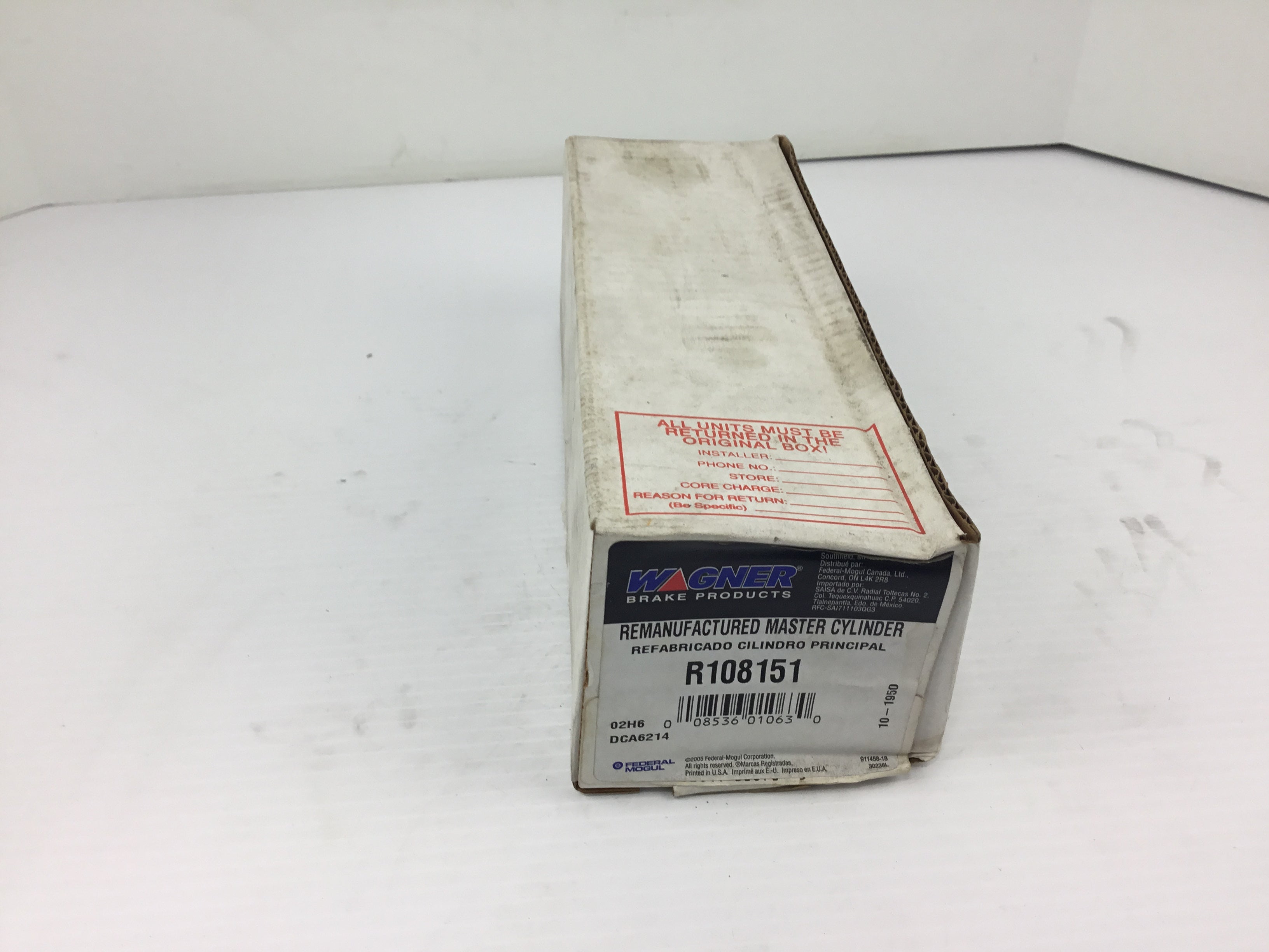 Wagner R108151 Remanufactured Master Cylinder