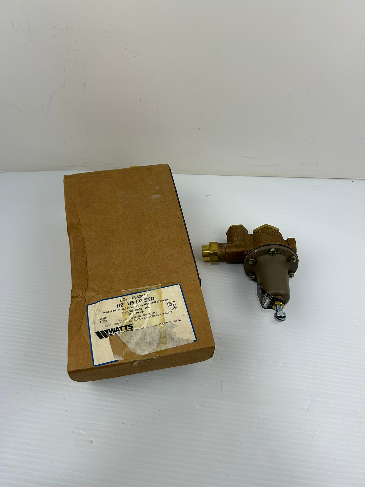 Watts Regulator 0050840 Water Pressure Reducing Valve & Strainer 1/2" U5 LP STD