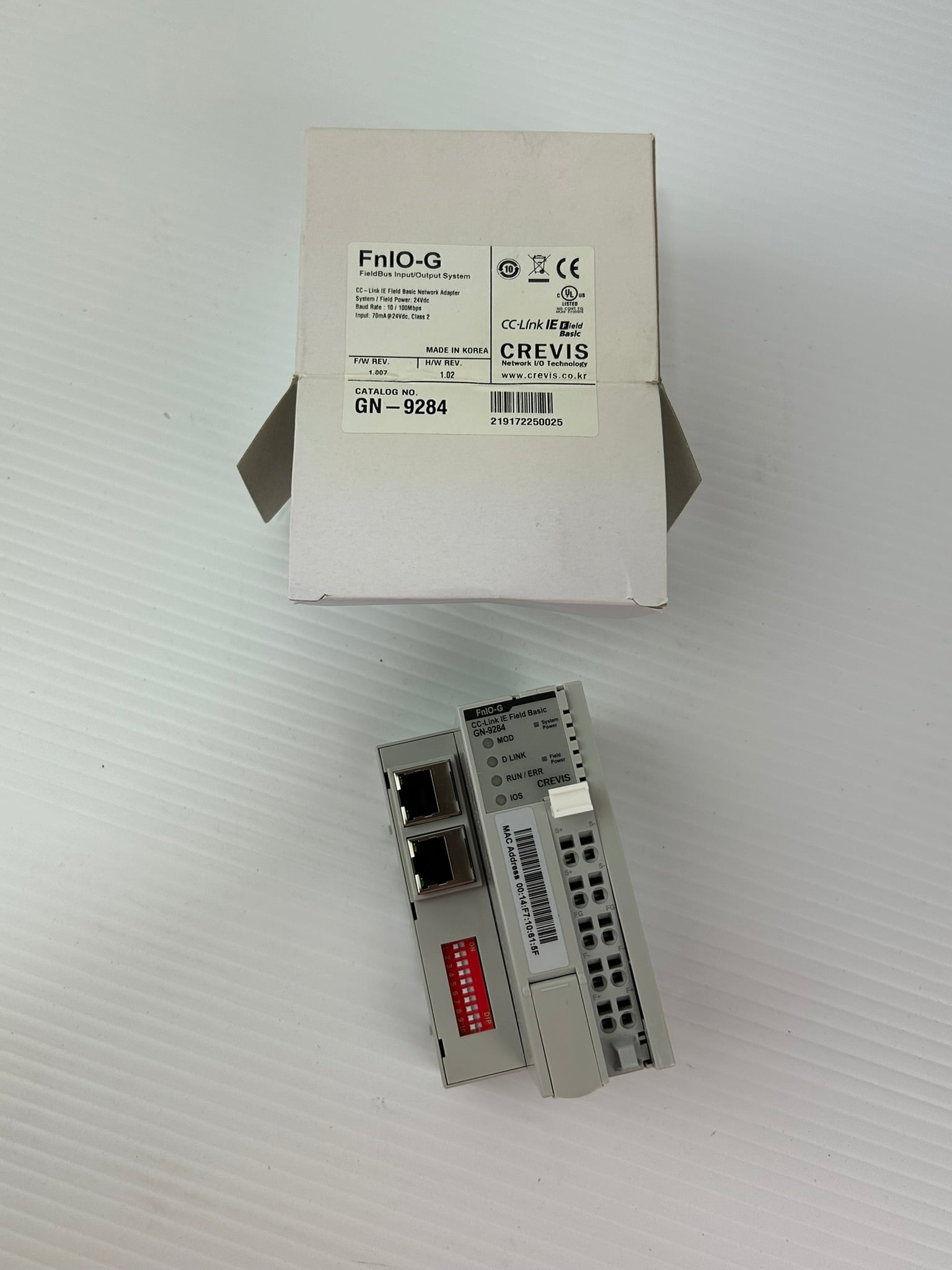 CREVIS GN-9284 FnIO-G CC-Link IE Field Basic Network Adapter Module