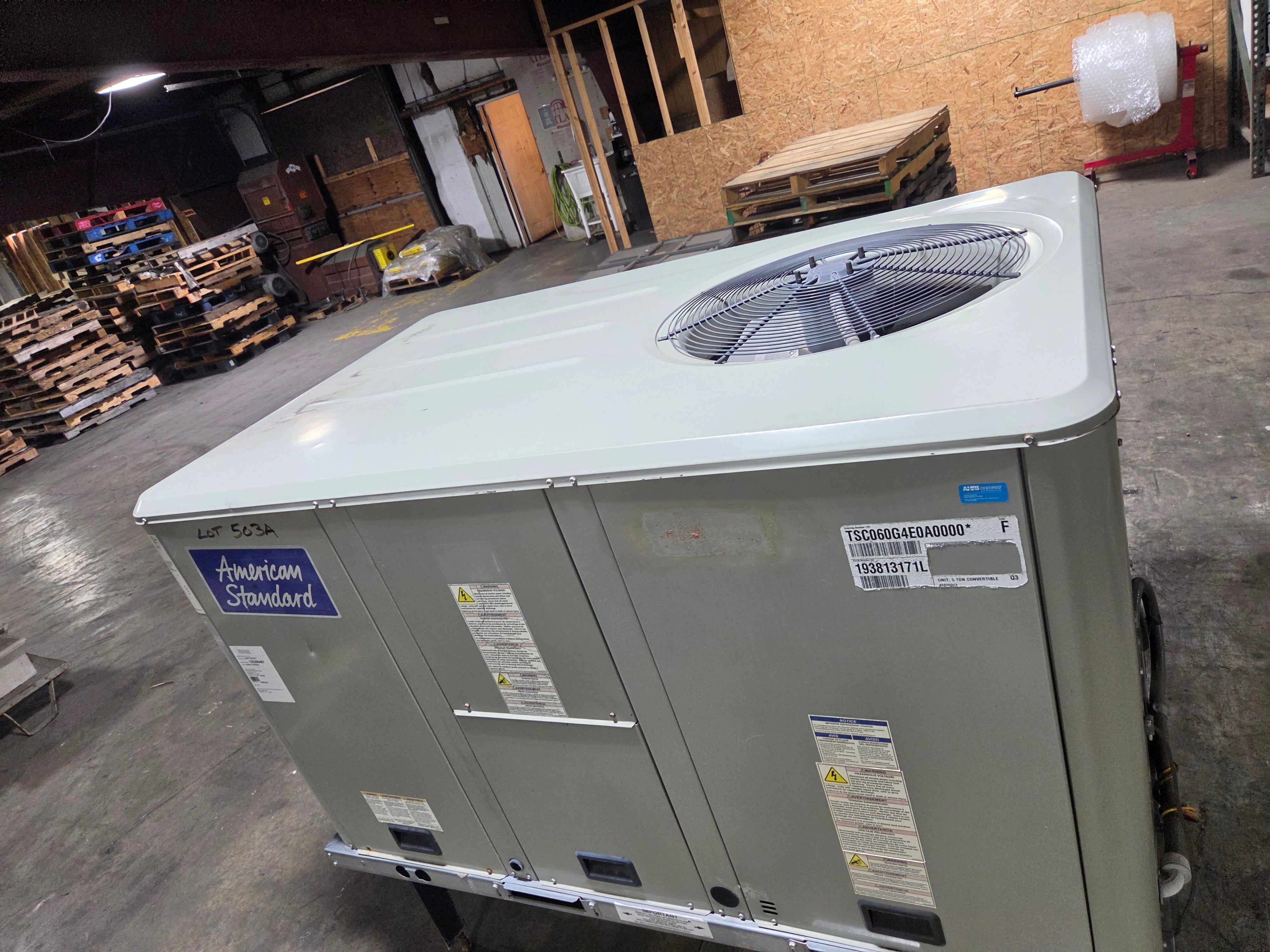 Trane American Standard TSC060G4E0A0000* 5 Ton Convertible AC Unit 460V 60Hz 3PH
