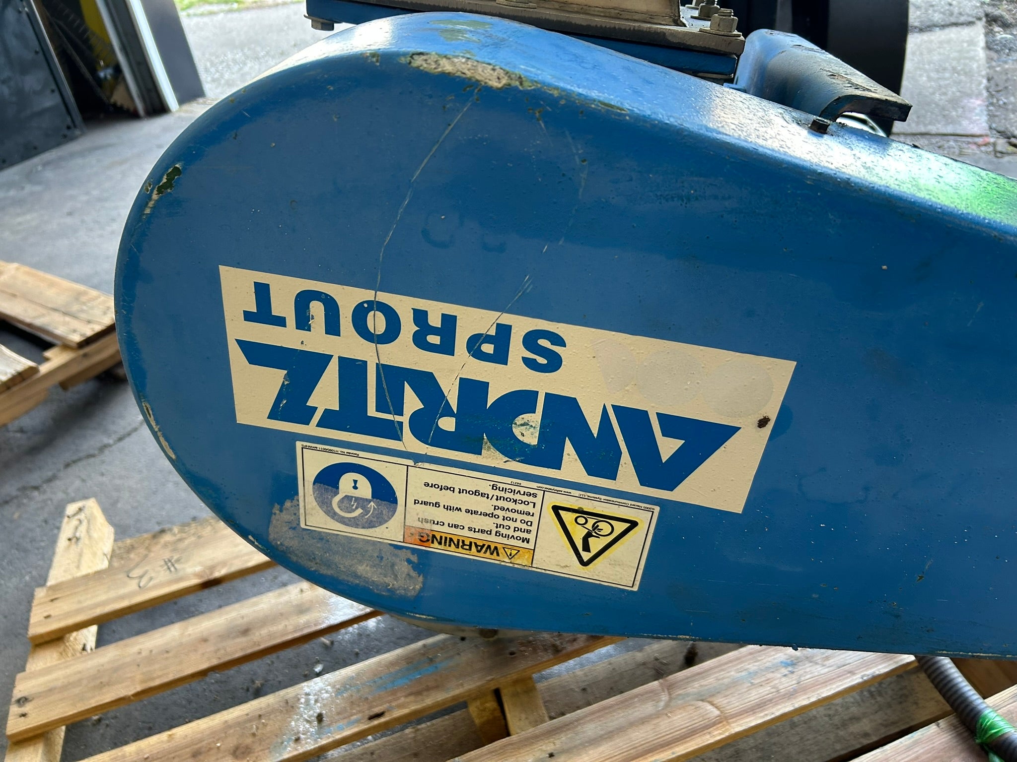 Andritz Sprout 10X8 STD Blower Rotary Airlock Valve w/ Gearbox & Motor 07-00060