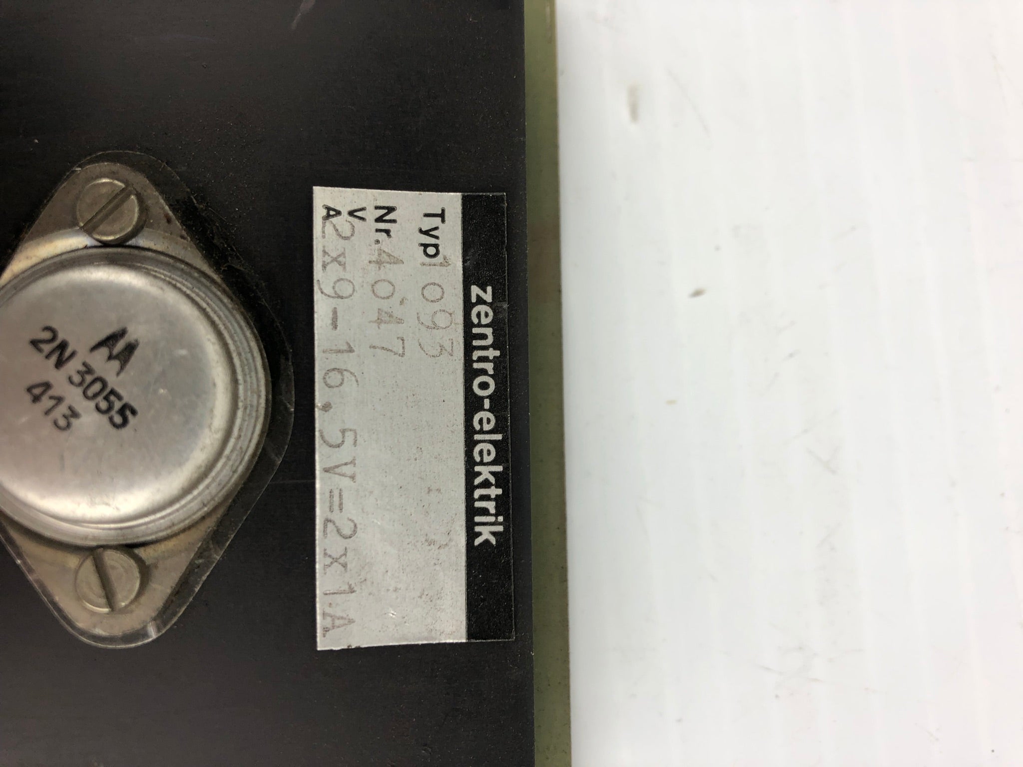 Zentro-Elektrik 1093 Power Supply Circuit Board 4047