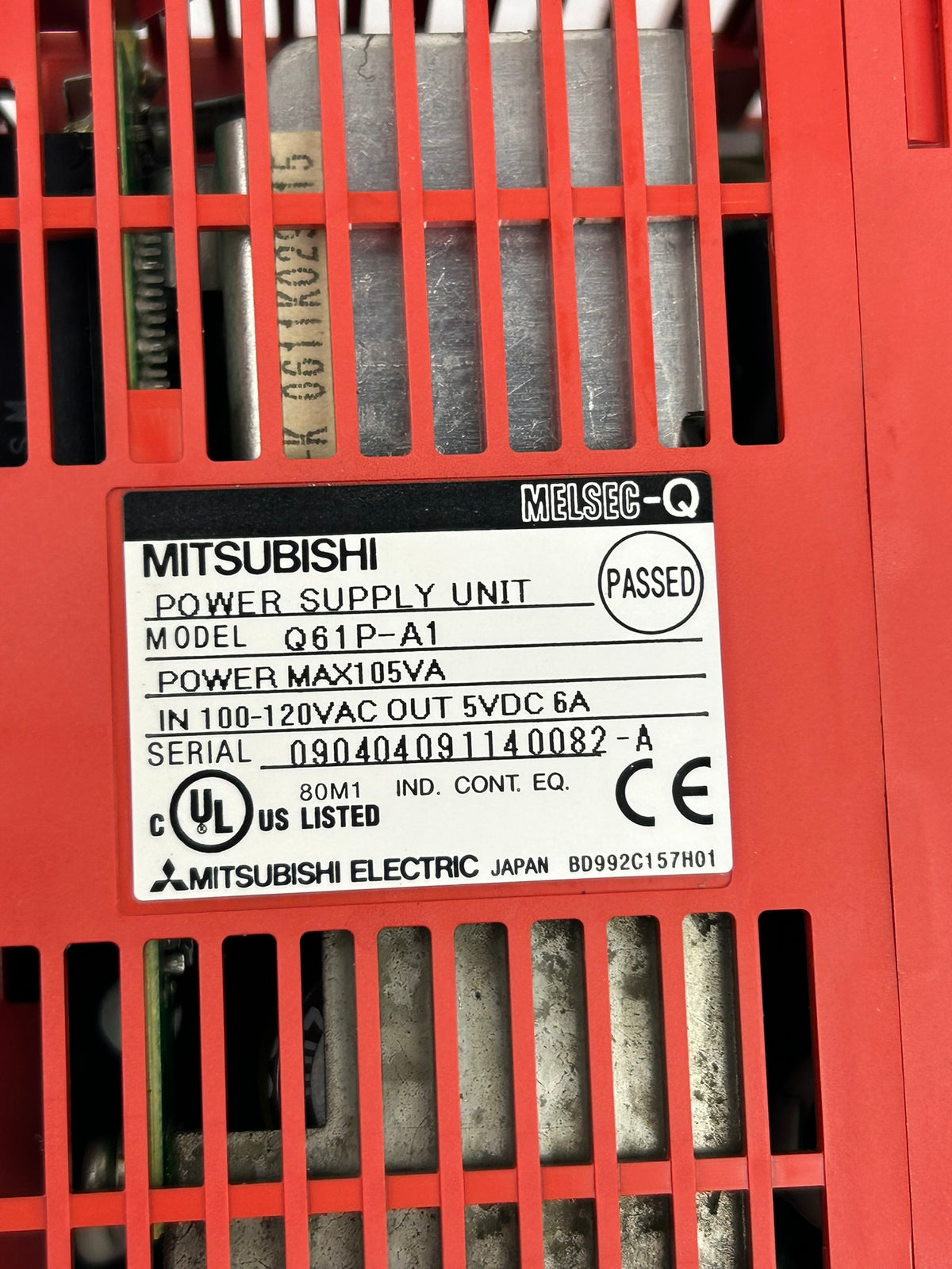 Mitsubishi Melsec Q61P-A1 Power Supply 100-120VAC 5VDC 6A- TESTED