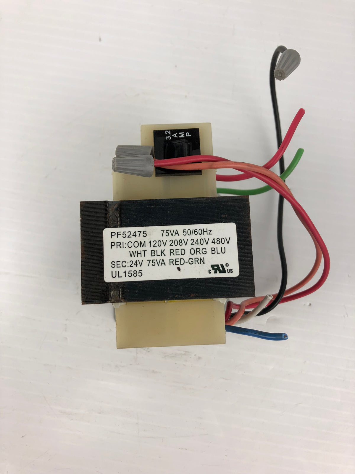 Packard PF52475 Transformer 75VA 50/60Hz UL1585