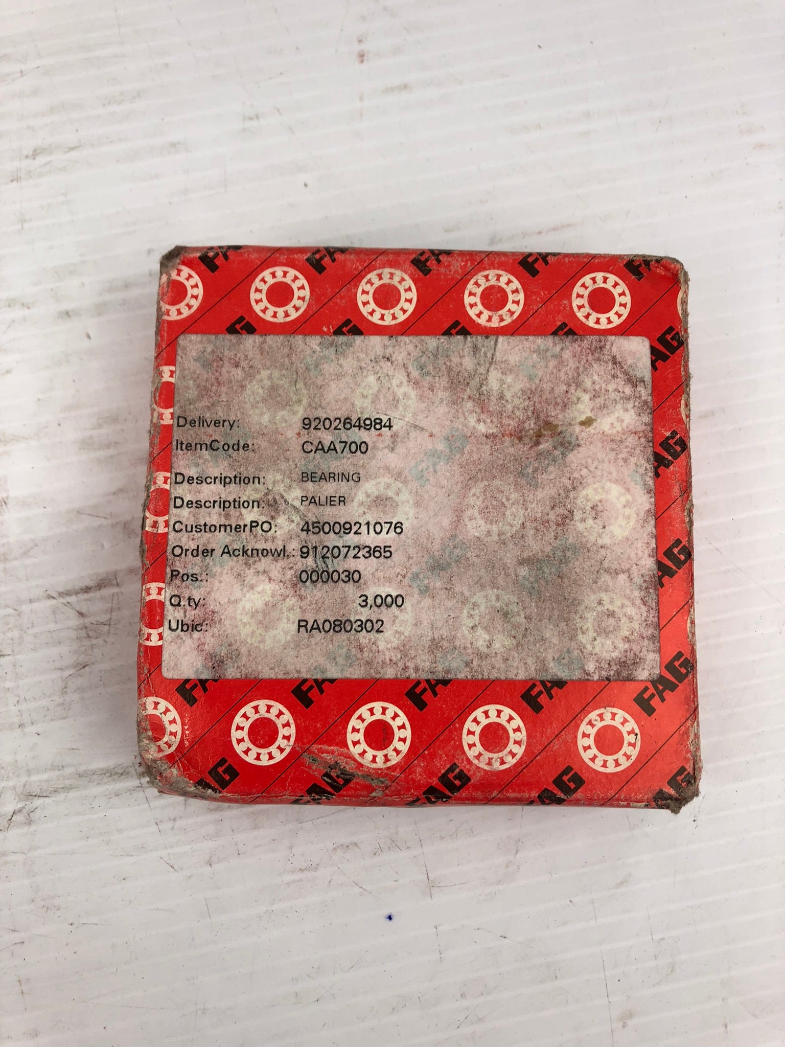 FAG 6310-2RS2 Ball Bearing