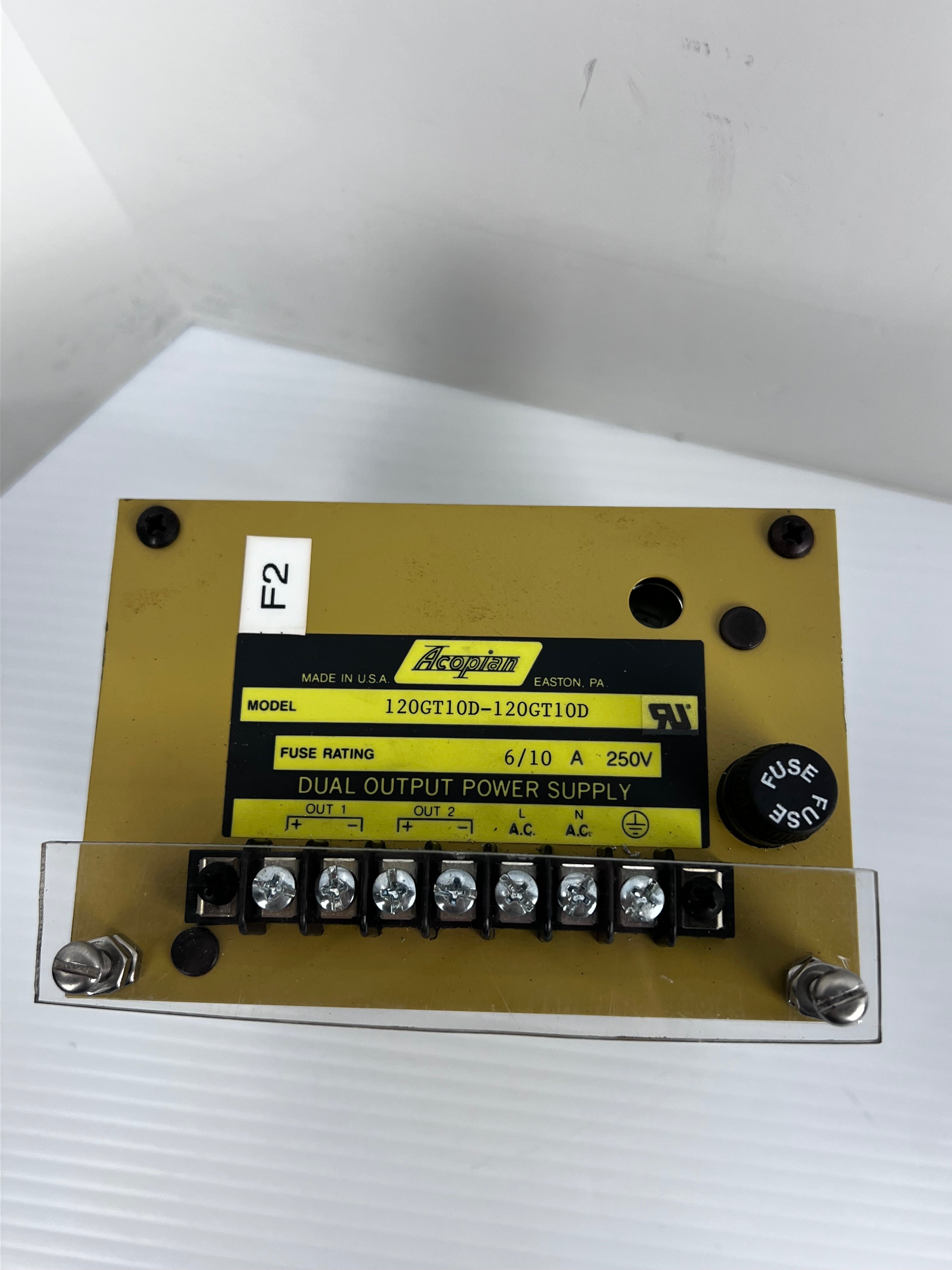 Acopian 120GT10D-120GT10D Dual Output Power Supply 250V 6/10A