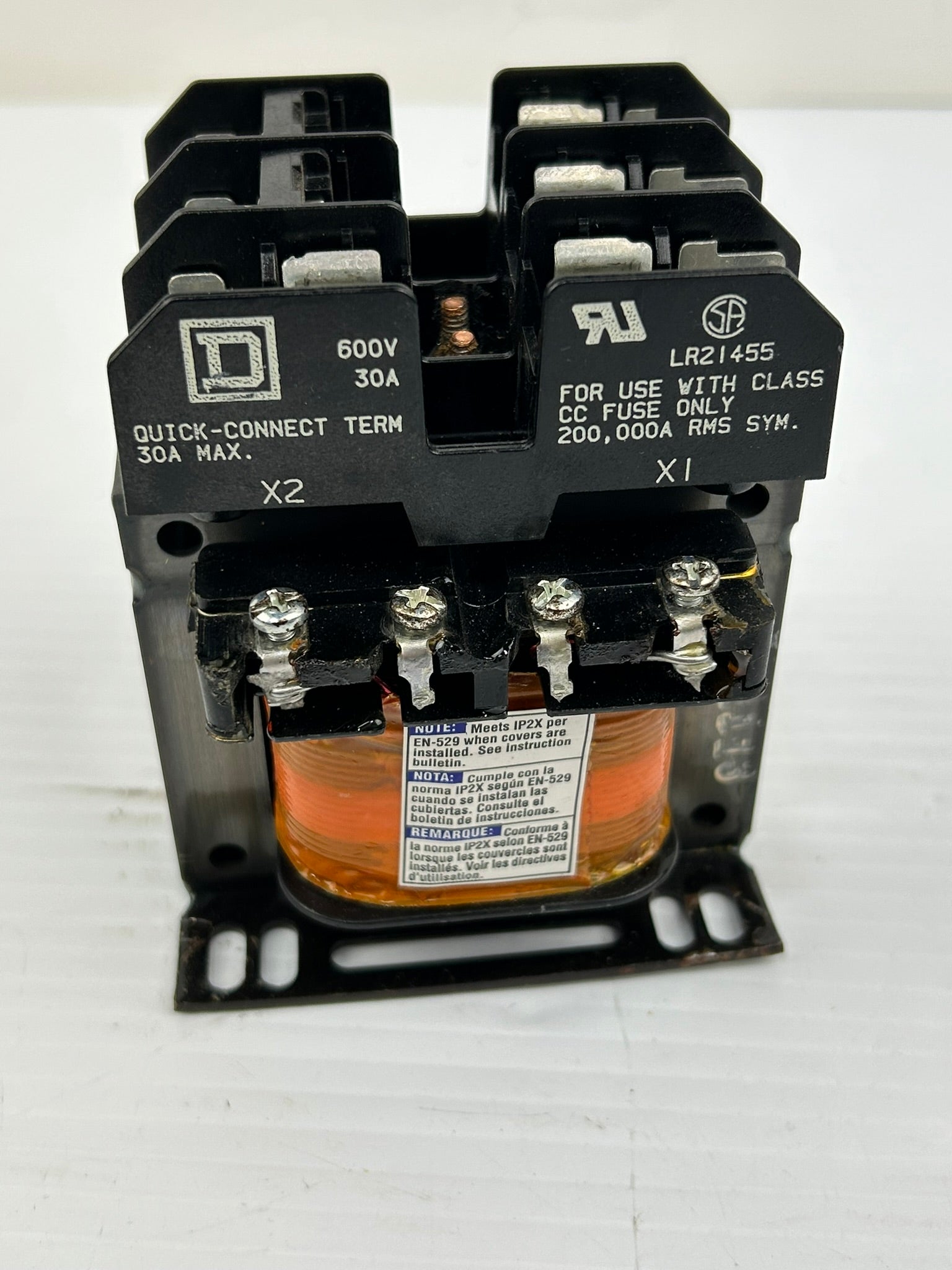 Square D 9070TF100D2 Transformer .1KVA