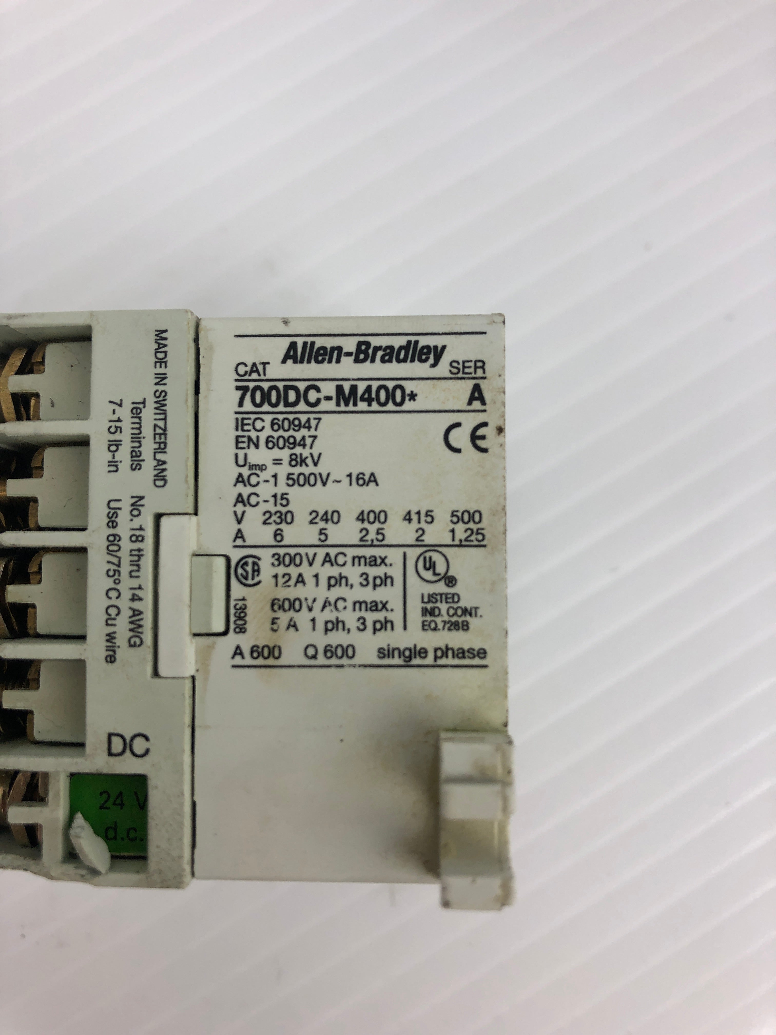 Allen-Bradley 700DC-M400* Control Relay Series A - Lot of 2