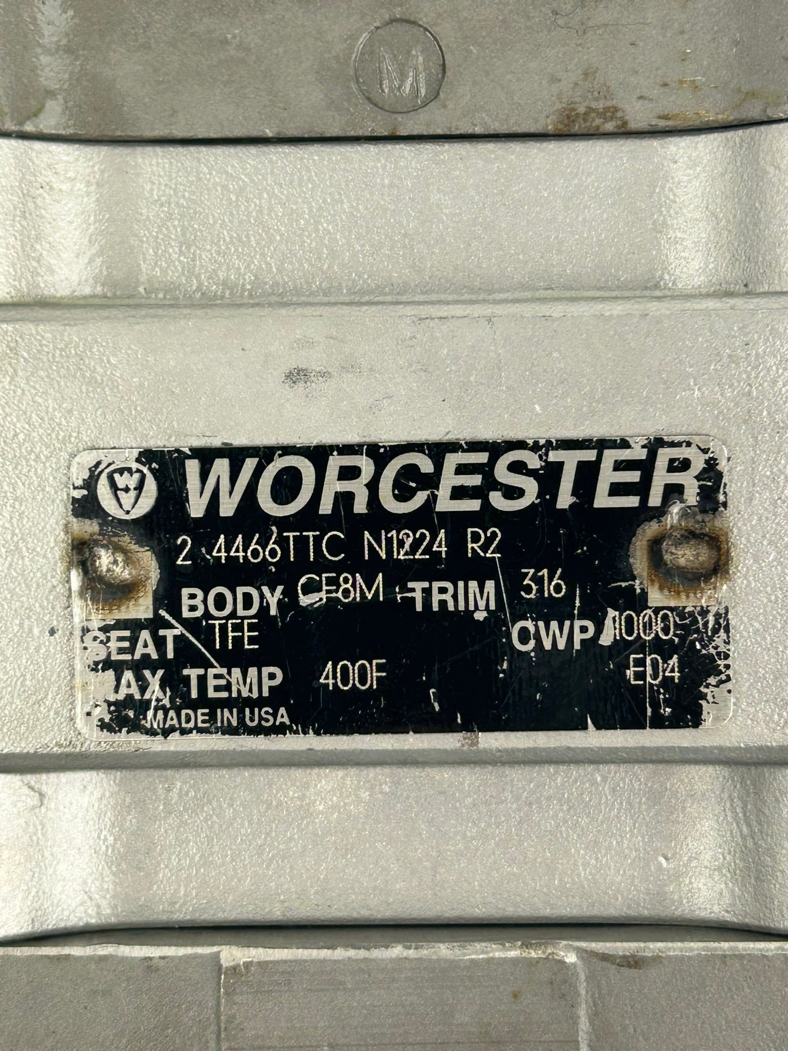 Worcester 2 4466TTC N1224 R2 Ball Valve A351 CF8M HCPC 2-1/2"