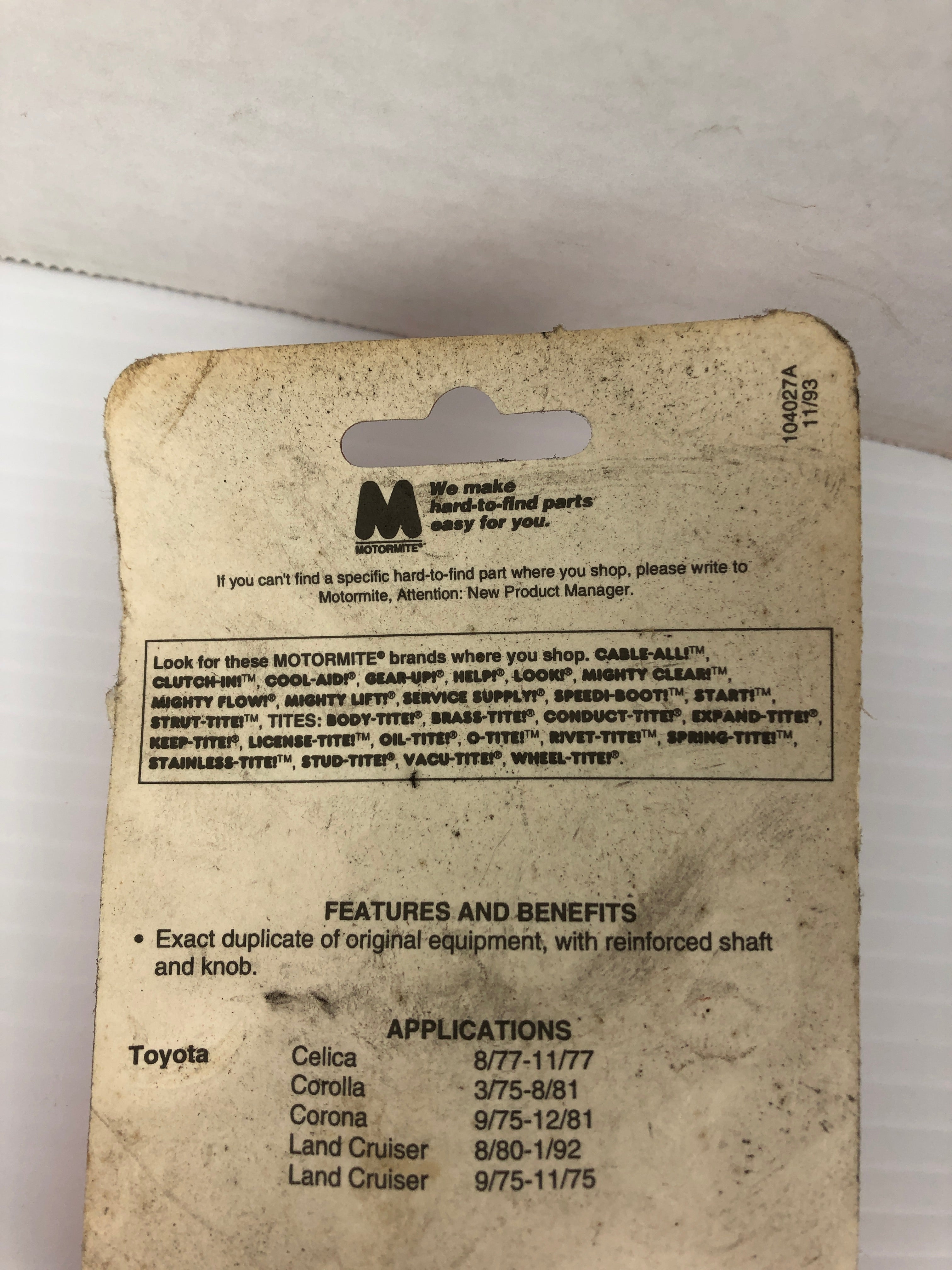 Help! 76982 Interior Window Handle - For Toyota