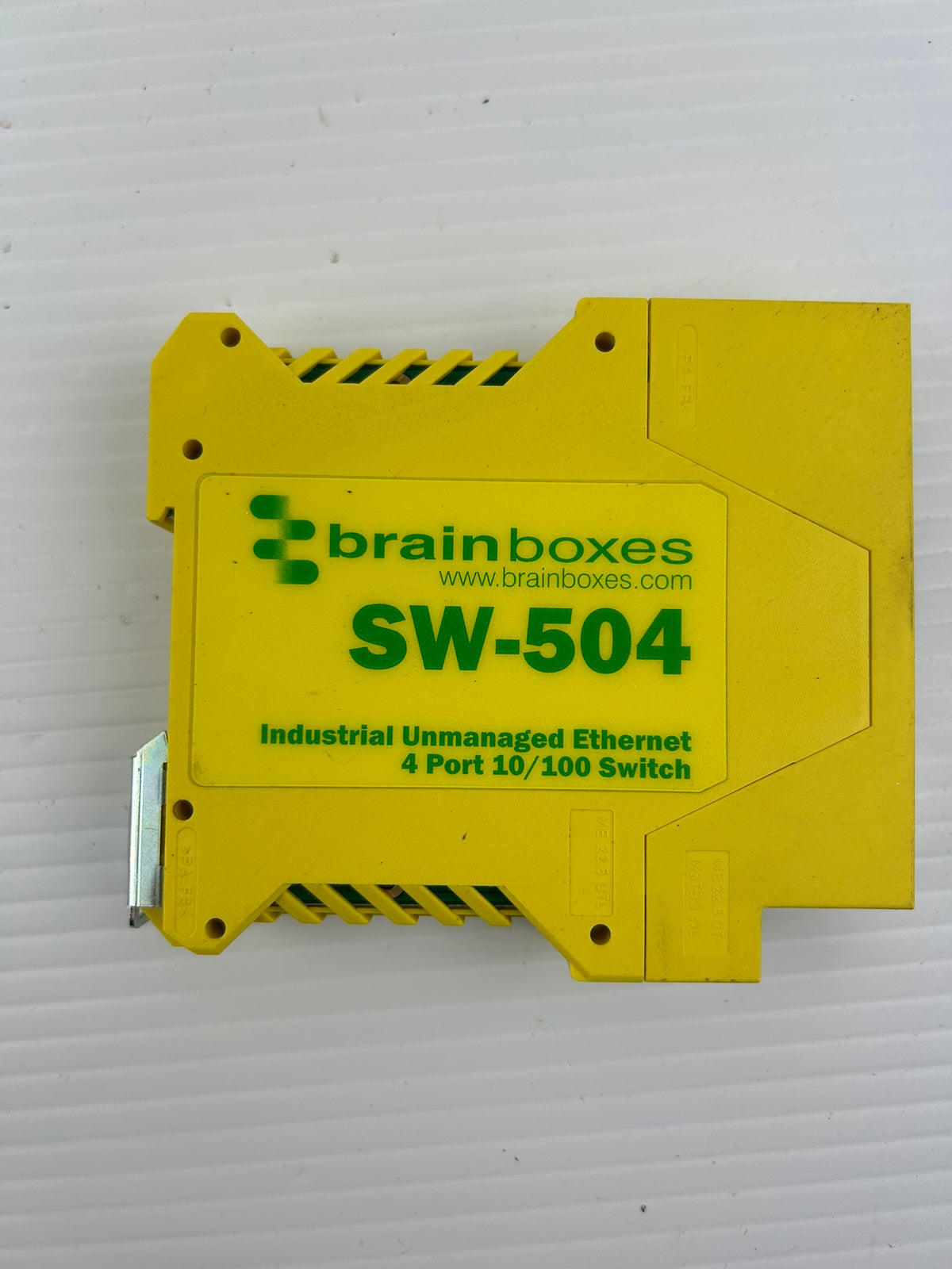 Brainboxes SW-504 Industrial Ethernet Switch 4 Port 10/100 DIN Rail Unmanaged