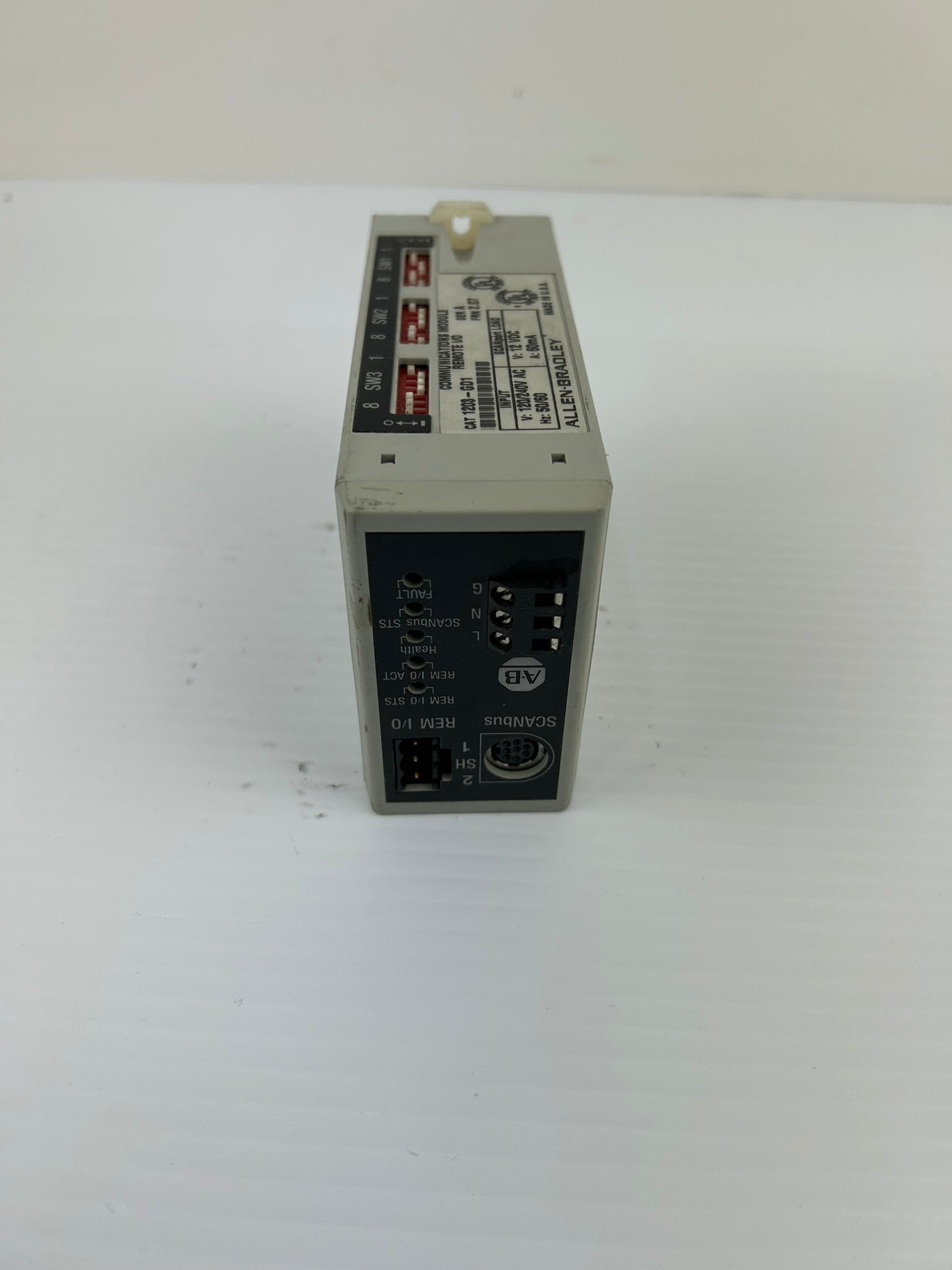 Allen Bradley Communications Module 1203-GD1 Series A 120/240 VAC 2.07 FRN