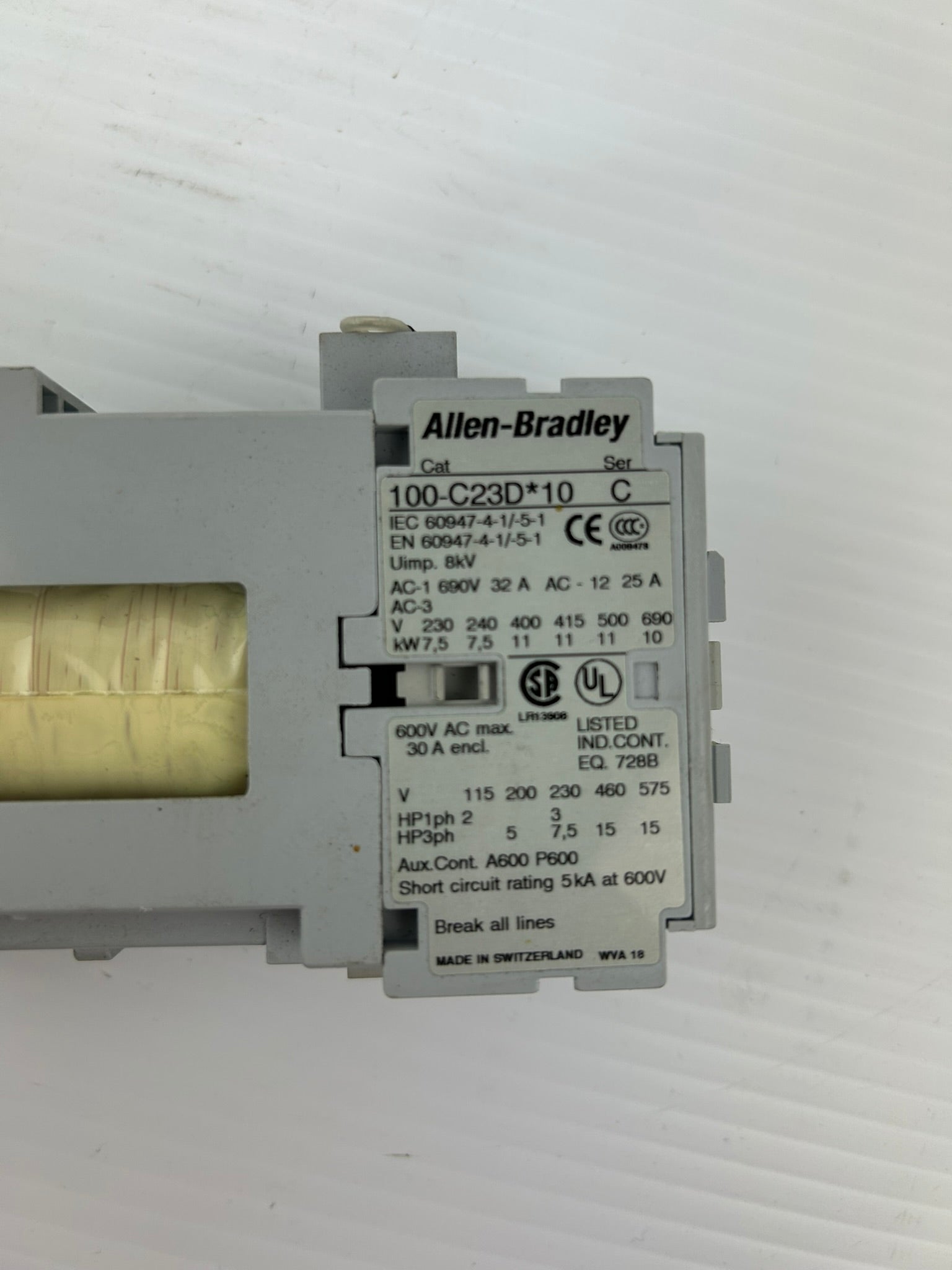 Allen-Bradley 100-C23D*10 Contactor Series C 690V 32A 3PH 8kV