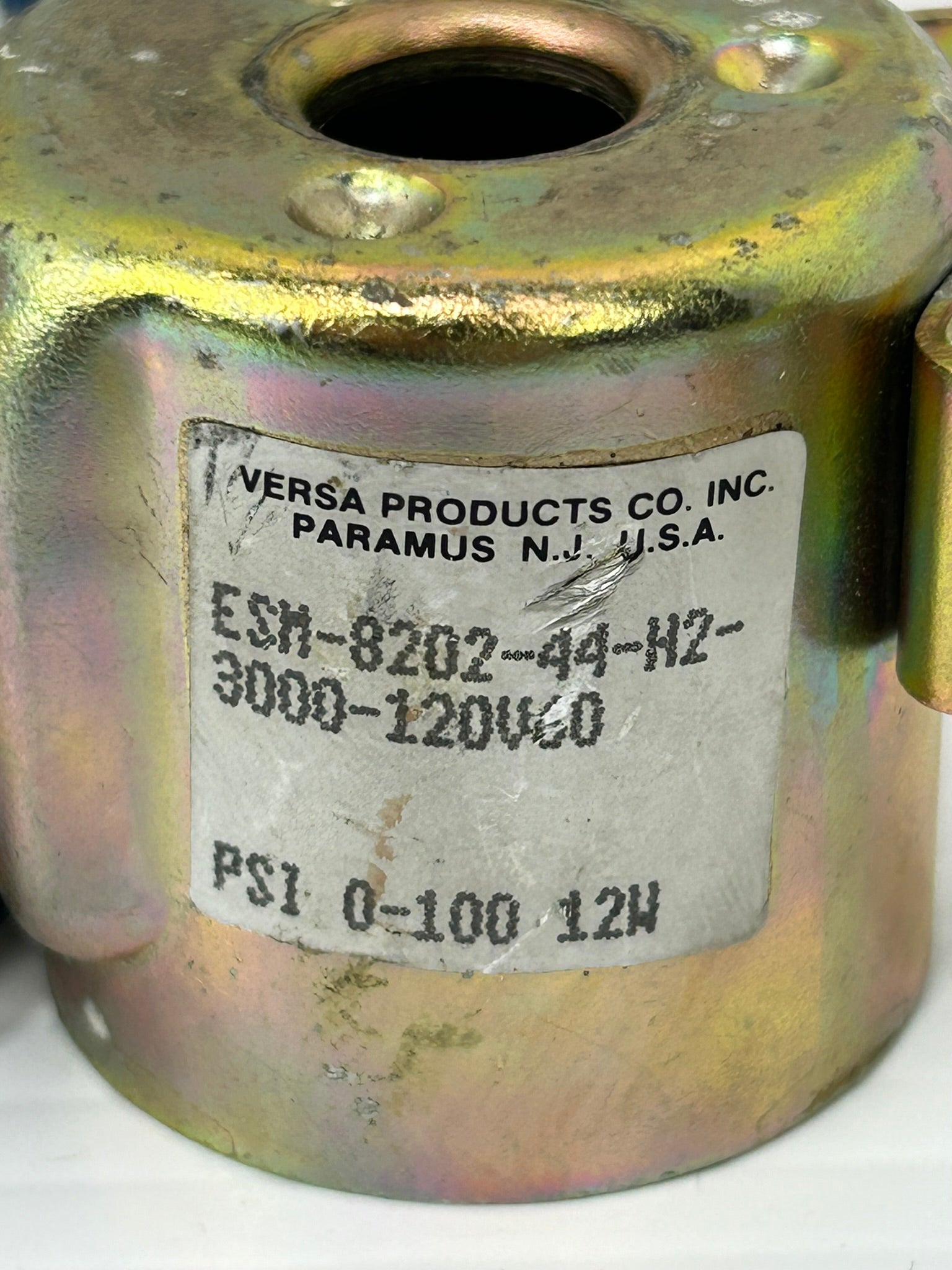 Versa ESM-8202-44-H2-3000-120V60 Solenoid Valve 0-100PSI 12W