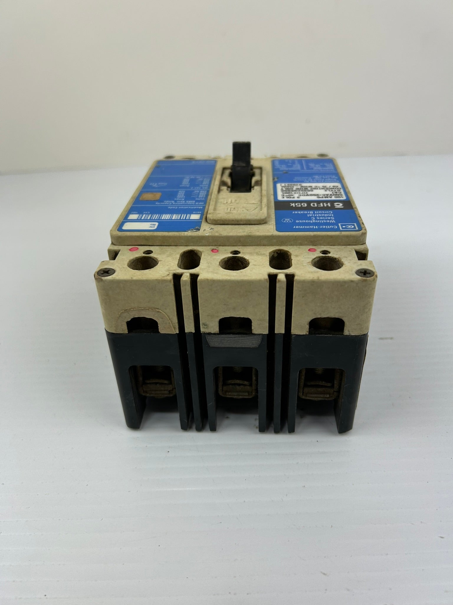 Cutler-Hammer HFD3100L Industrial 3 Pole Circuit Breaker Series C 100 Amps