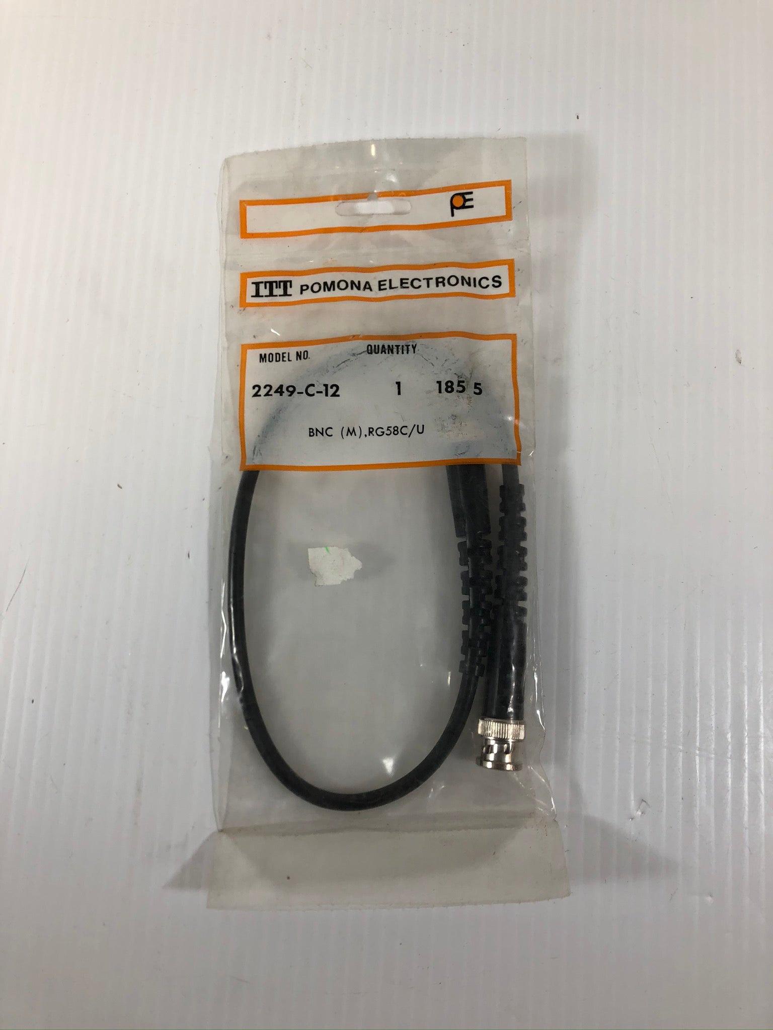 ITT Pomona Electronics 2249-C-12 Cable Wiring Assembly BNC (M) RG58C/U