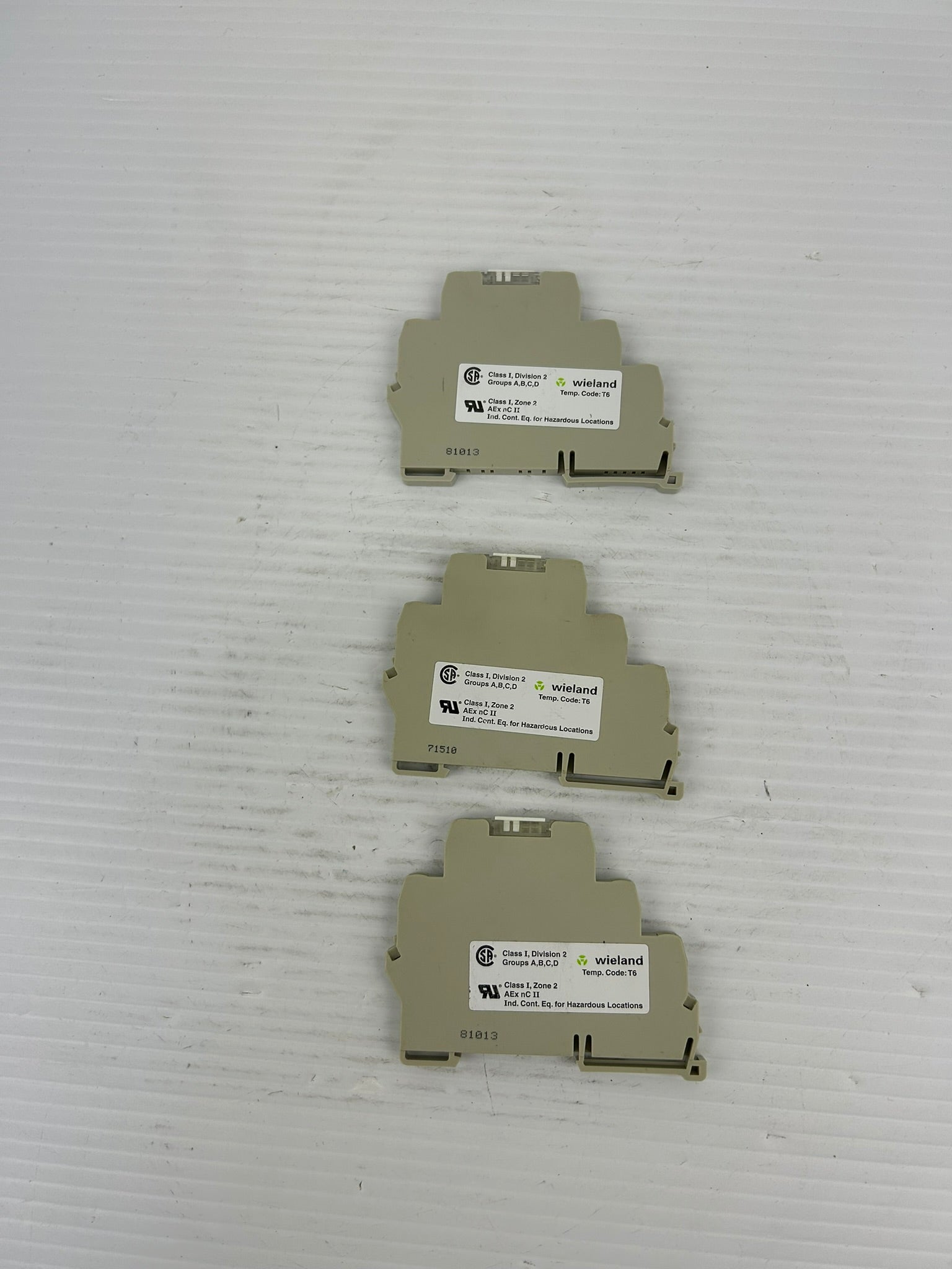 Wieland FLARE-24DC-1W-250V6A Terminal Blocks 80.010.4000.0 - Lot of 3