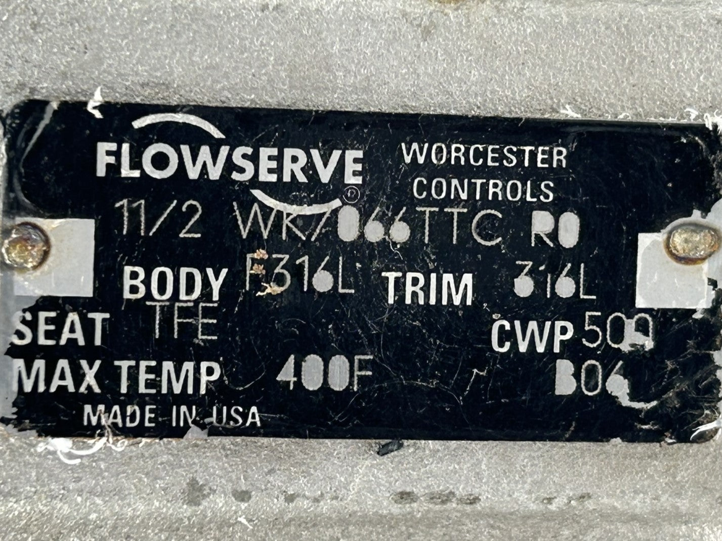 Flowserve 2039SN R6 Pneumatic Actuator MK510 11/2 WK7066TTC R0