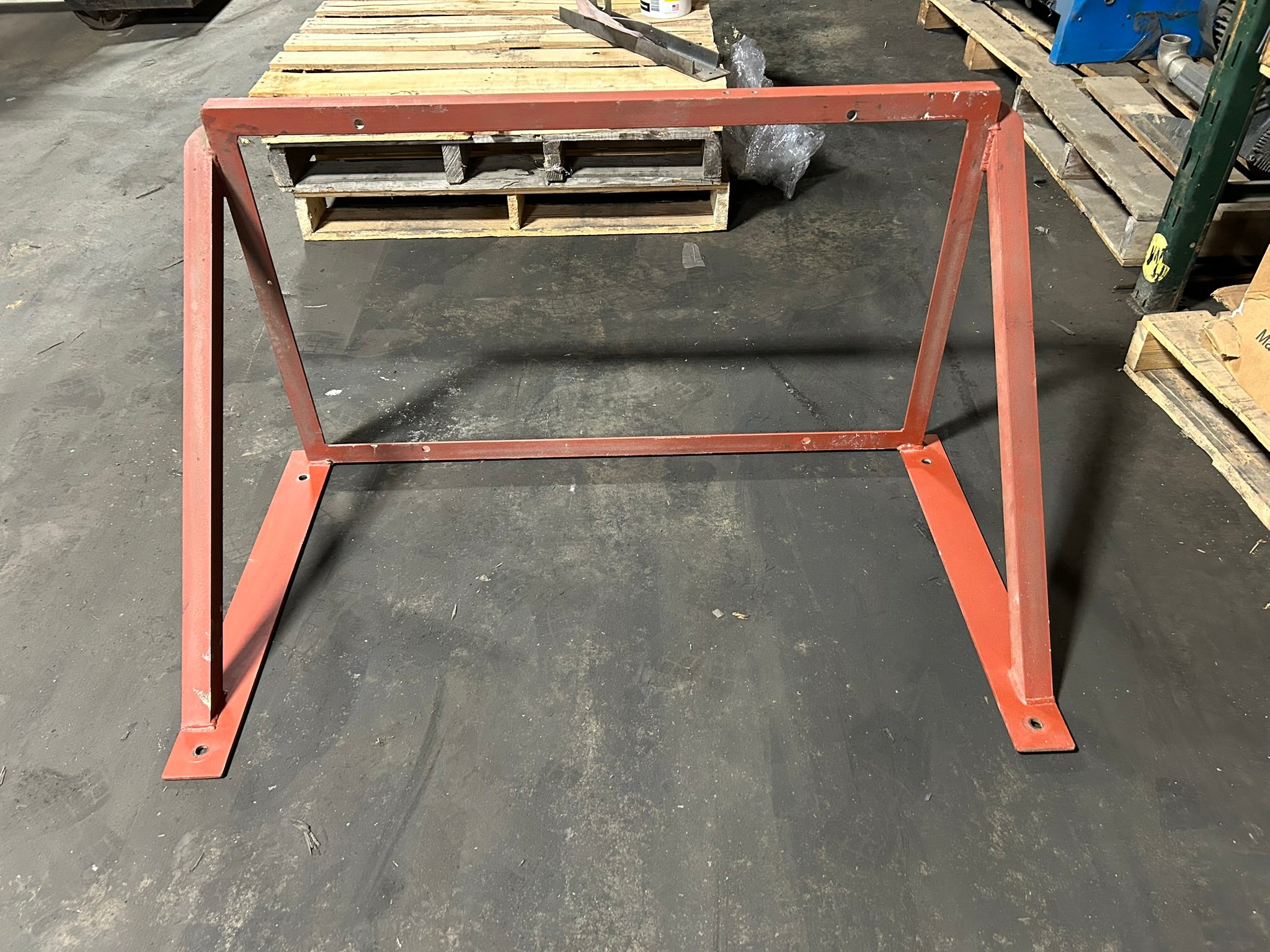 Red Forklift Battery Charger Mount Frame Holder - No Hardware
