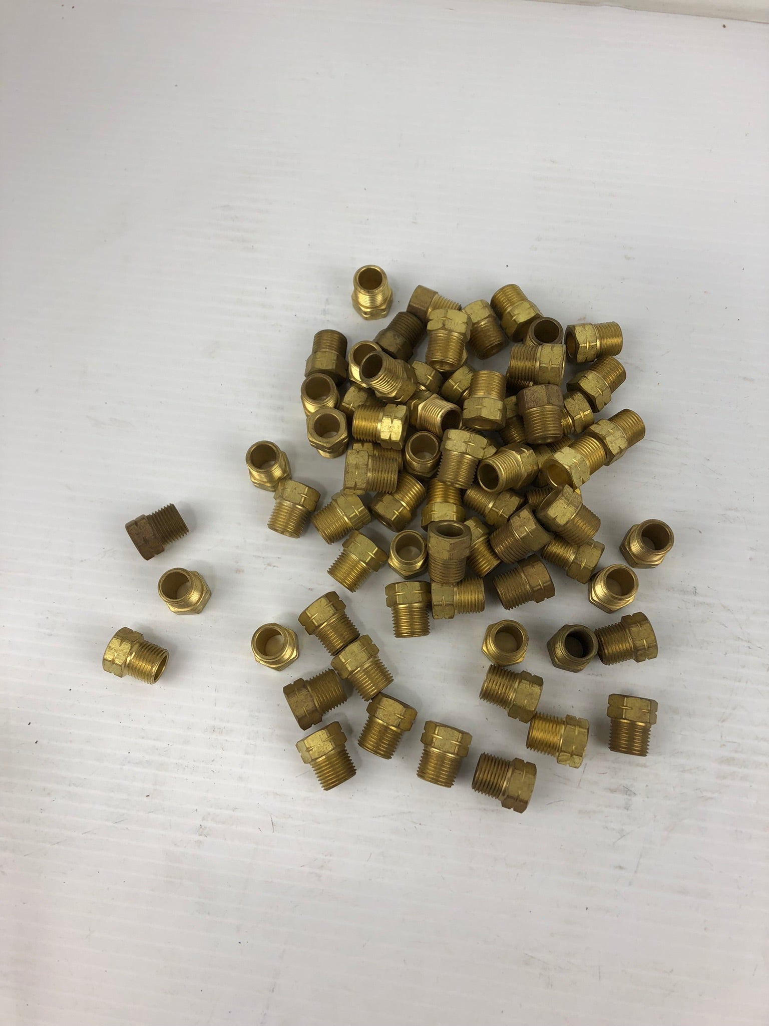 3/4" Brass Hex Nut Screws - Lot of 71